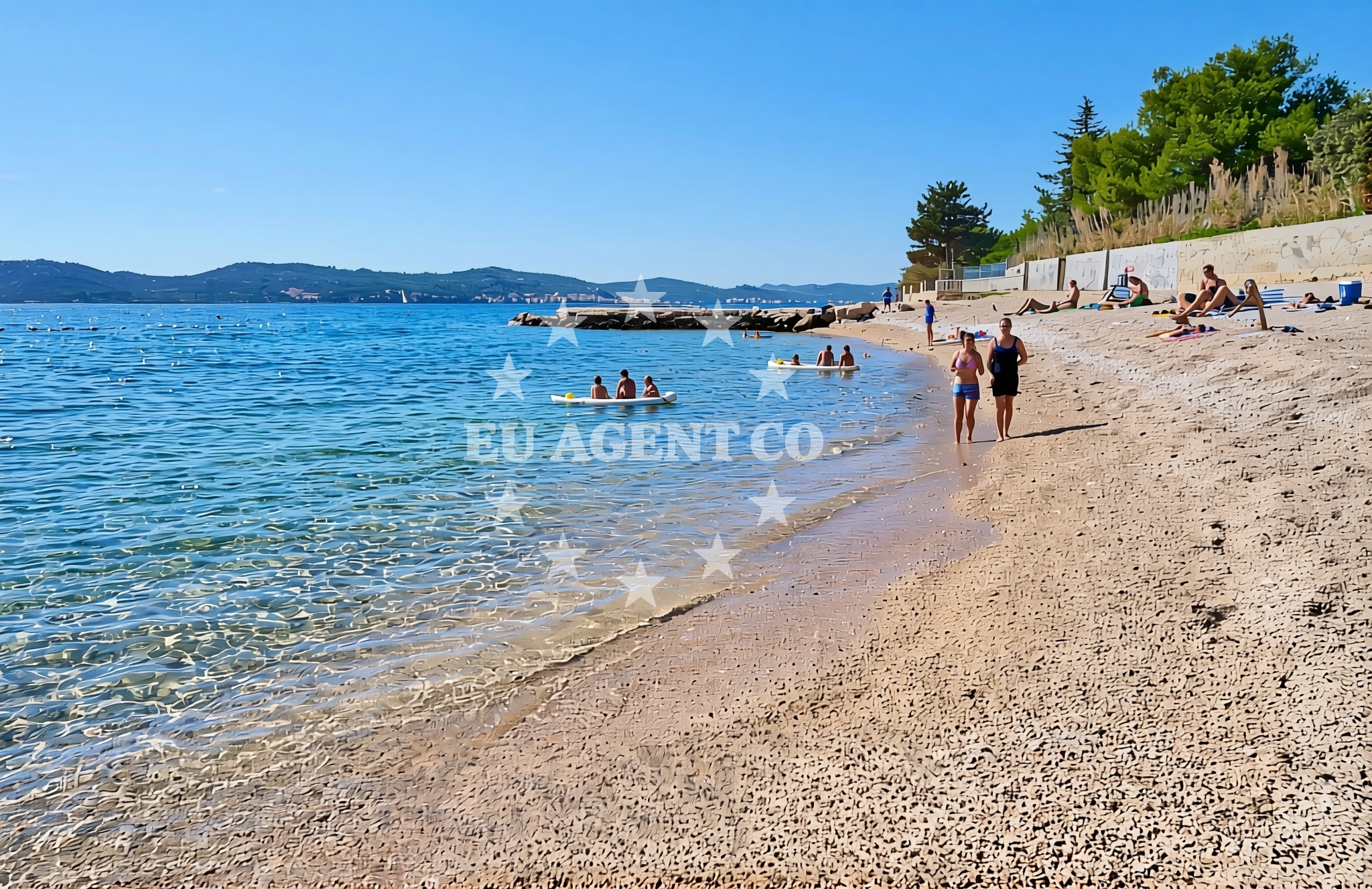Additional view of Kumenat, Biograd na Moru Beach in Kumenat