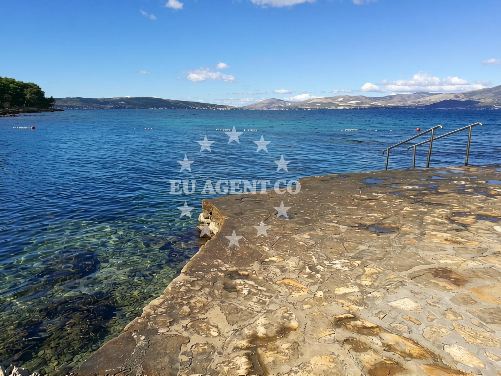 Shoreline and swimming area at Kupaliste Bene in Drvenička 9, Split