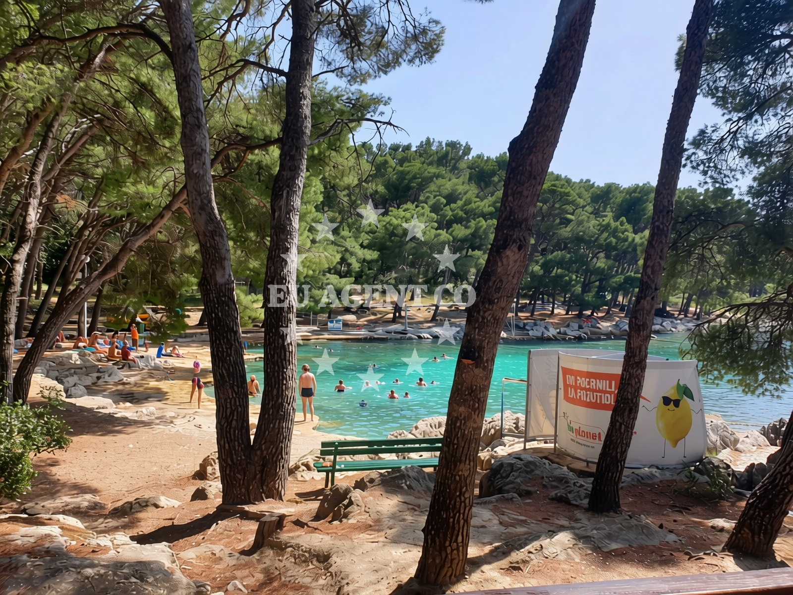 Sea and coastal view of Kupaliste Bene in Drvenička 9, Split