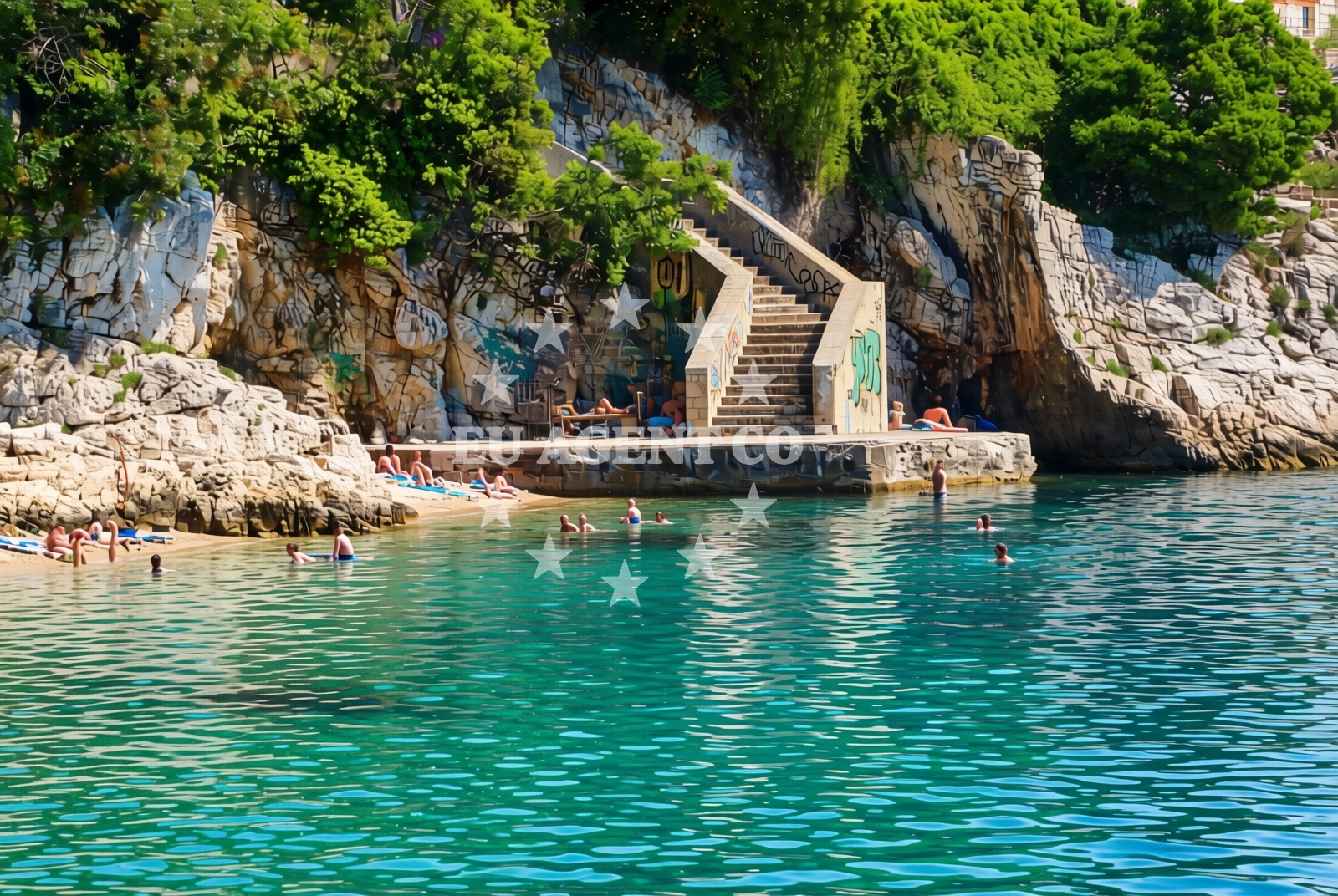 Overview of Kupalište Križić, Rijeka Beach in Kupalište Križić
