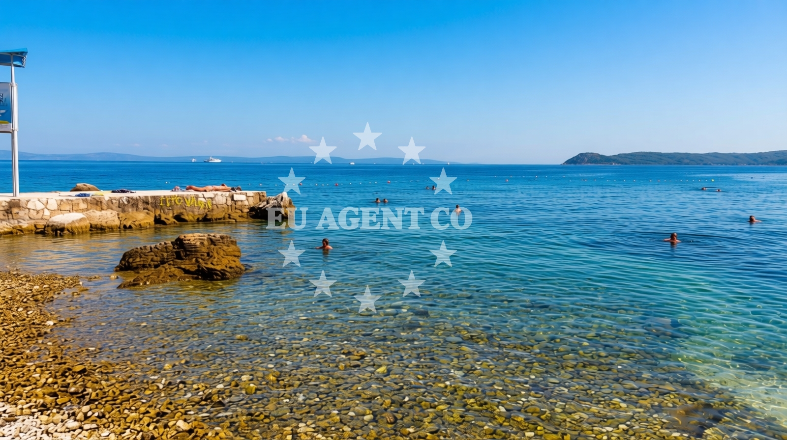 Shoreline and swimming area at Kupaliste Ovcice in Ulica Ivana Gorana Kovačića 18, Split