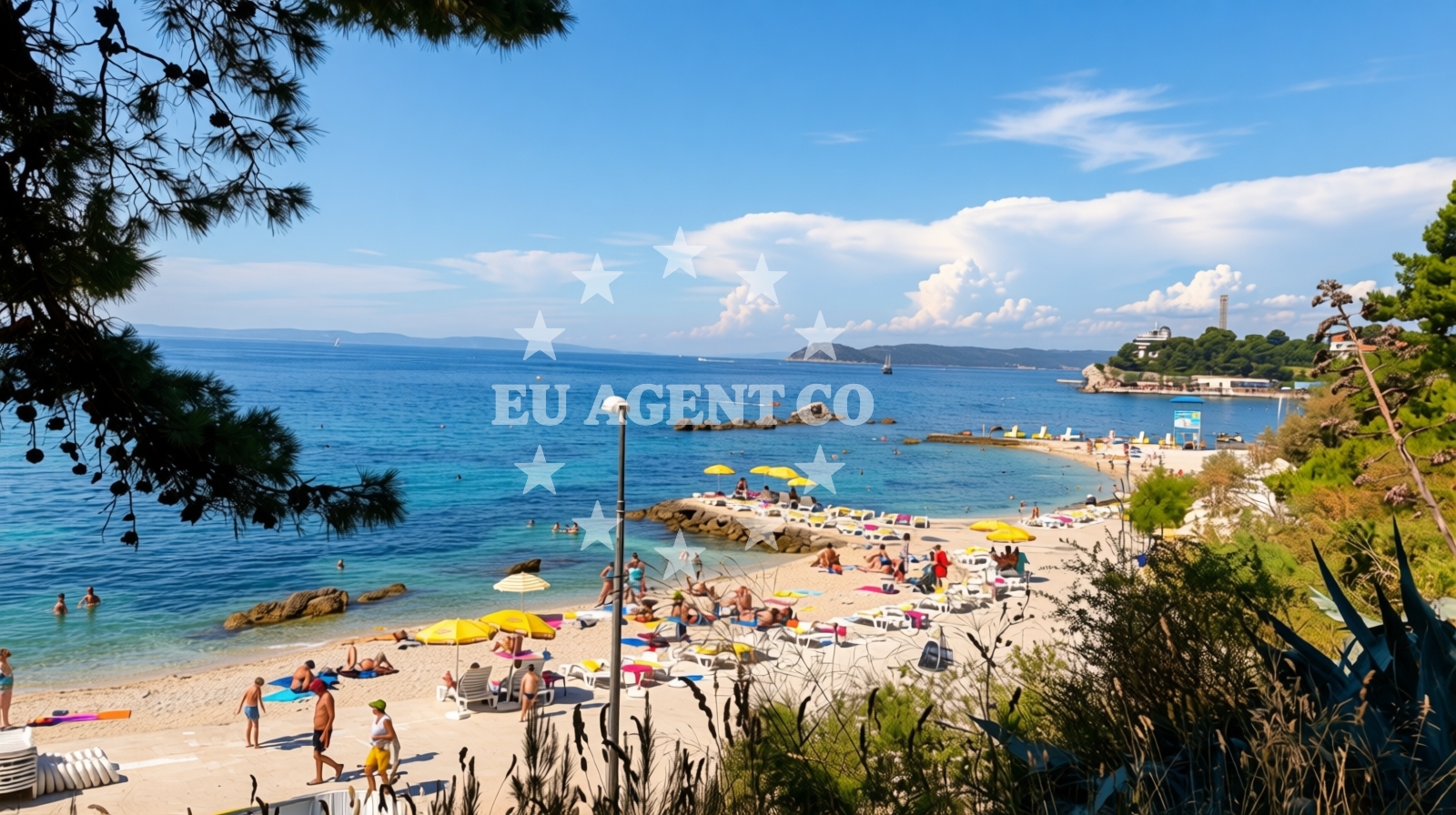 Sea and coastal view of Kupaliste Ovcice in Ulica Ivana Gorana Kovačića 18, Split