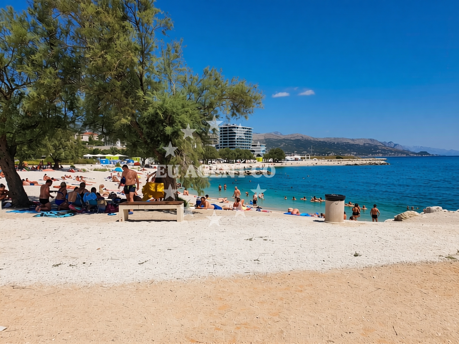 Beach facilities and surroundings at Kupaliste Znjan Beach in PUT RADOŠEVCA 14, Split