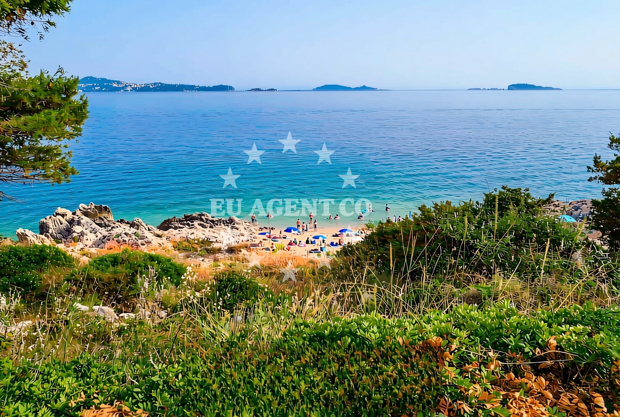 Shoreline and swimming area at Kupari: beaches and coves (3) in Kupari