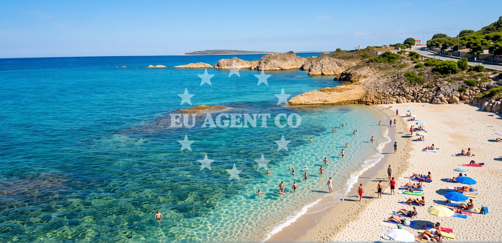 Sea and coastal view of Kurila beach in Artatore 170A, Mali Lošinj