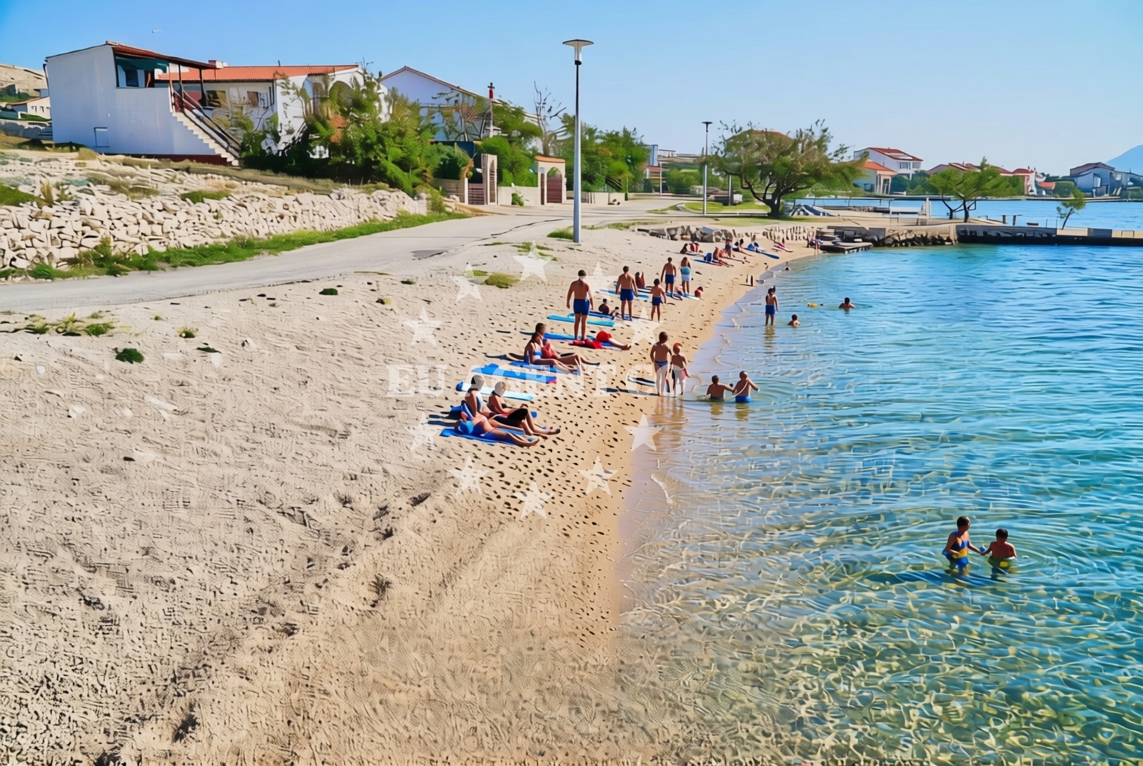 Sea and coastal view of Kustići (Pag): beaches and coves (5) in Kustići (Pag)
