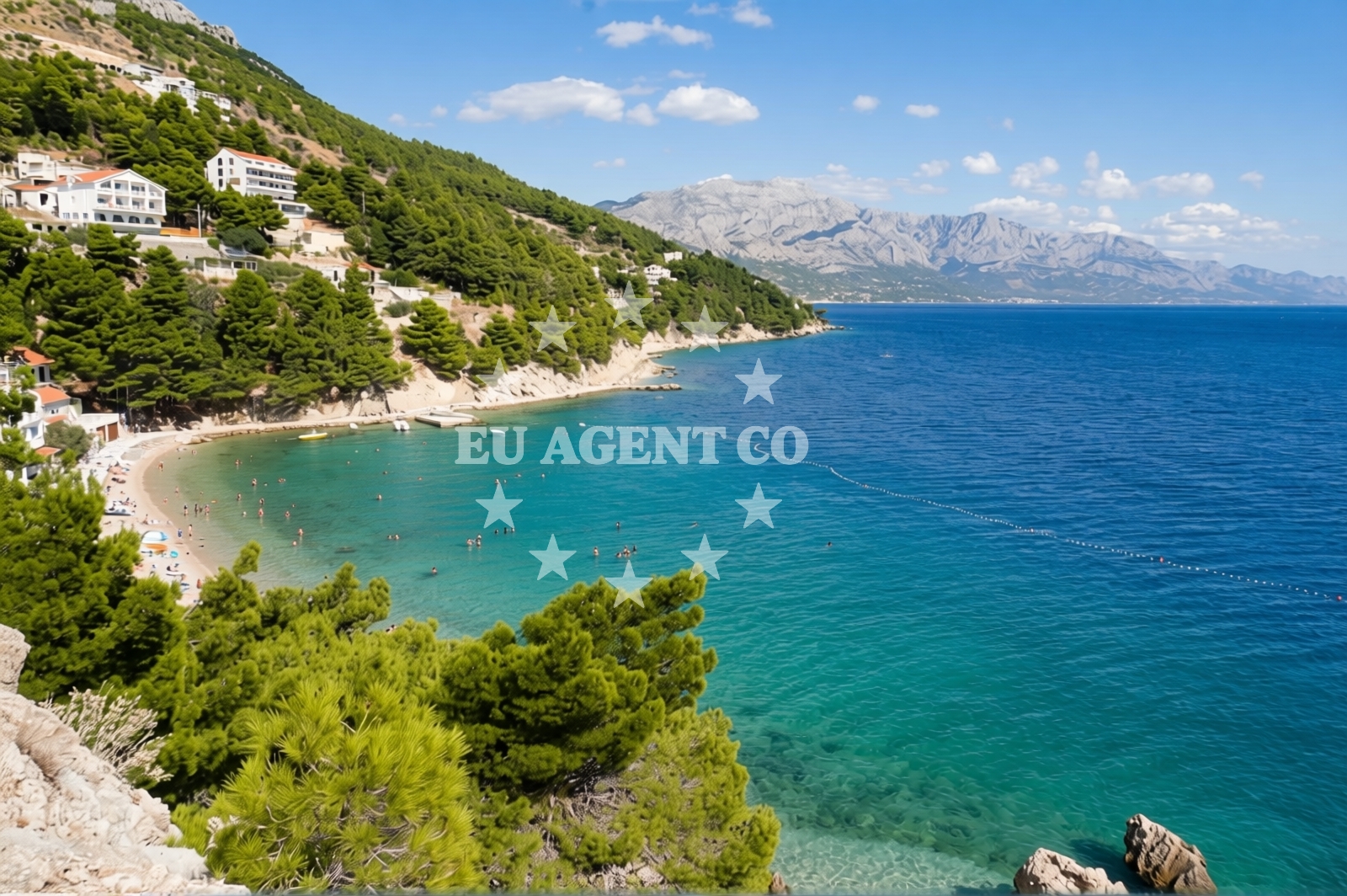 Sea and coastal view of Kutlesa beach in Tabaci 2, Mimice