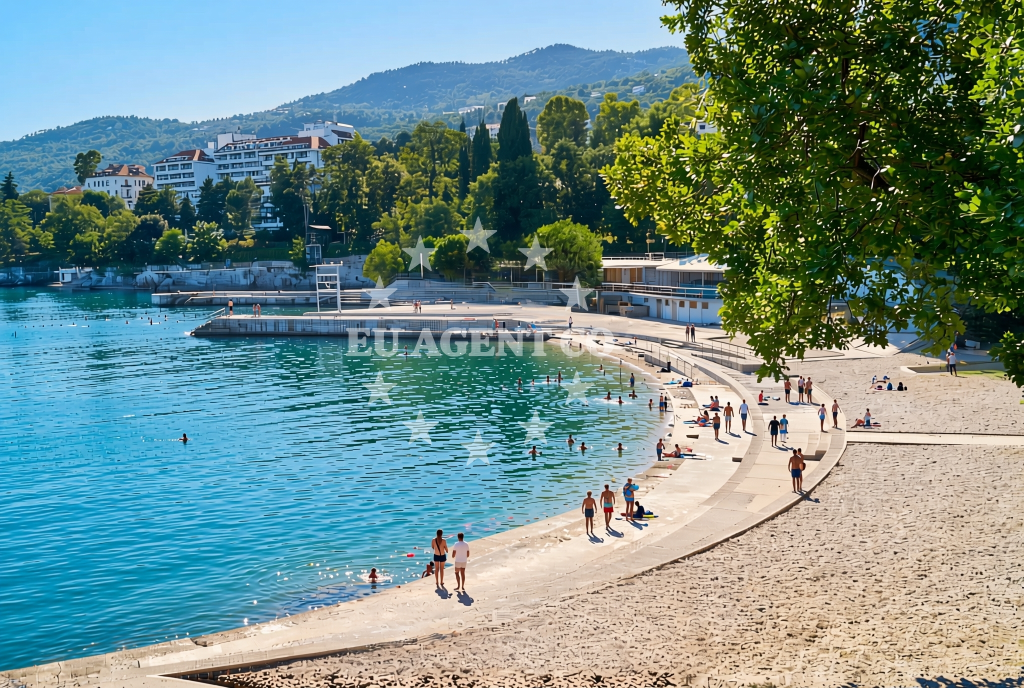Additional view of Kvarner beach in Ulica Lovora 15, Lovran