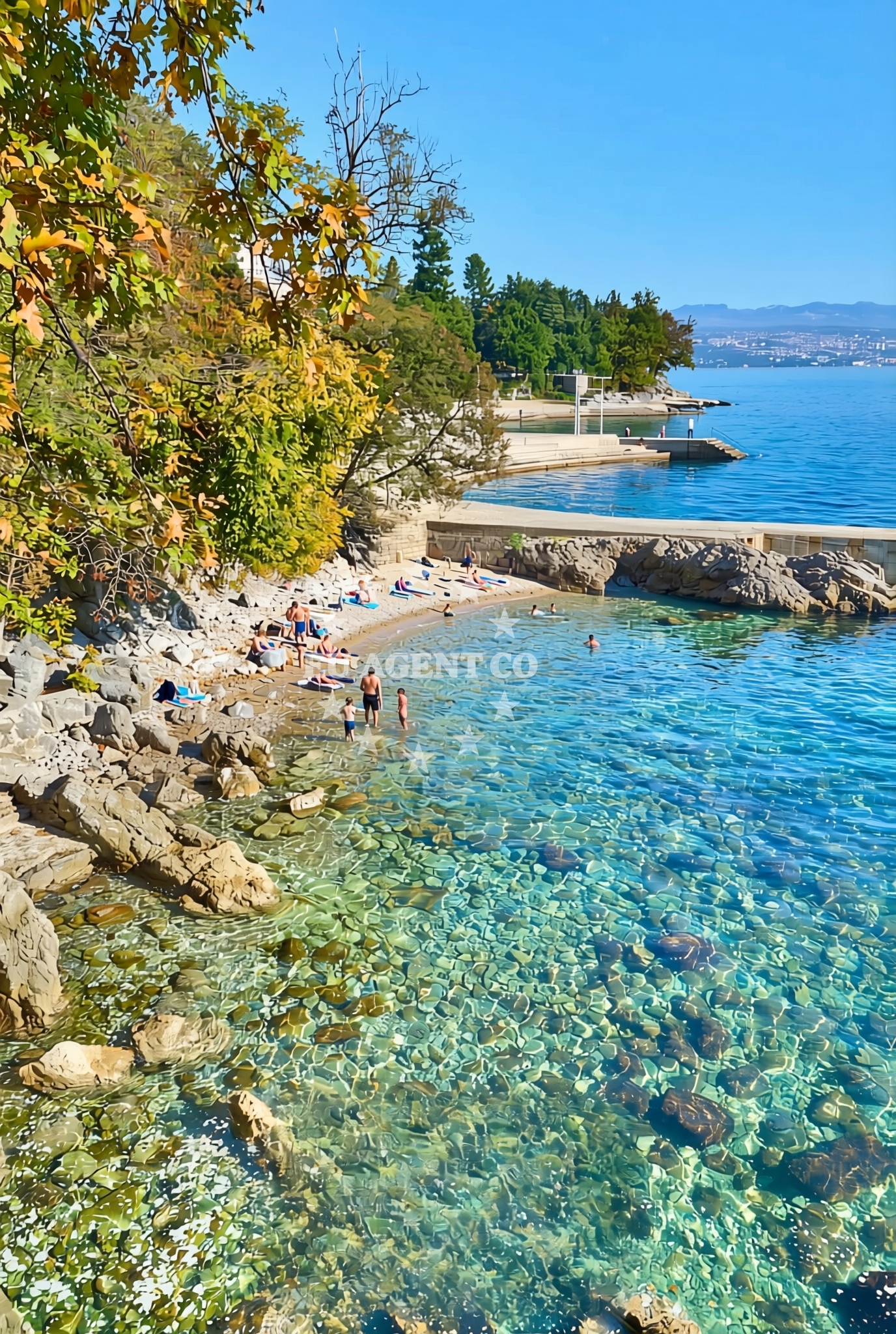 Additional view of Kvarner beach in Ulica Lovora 15, Lovran