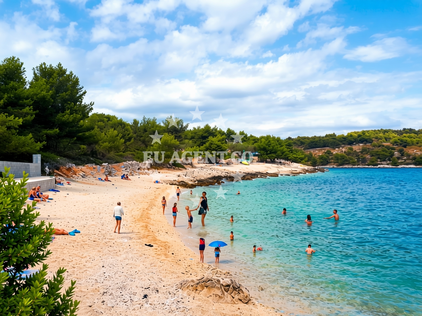 Additional view of Labadusa beach in Uvala Branac b.b., Trogir