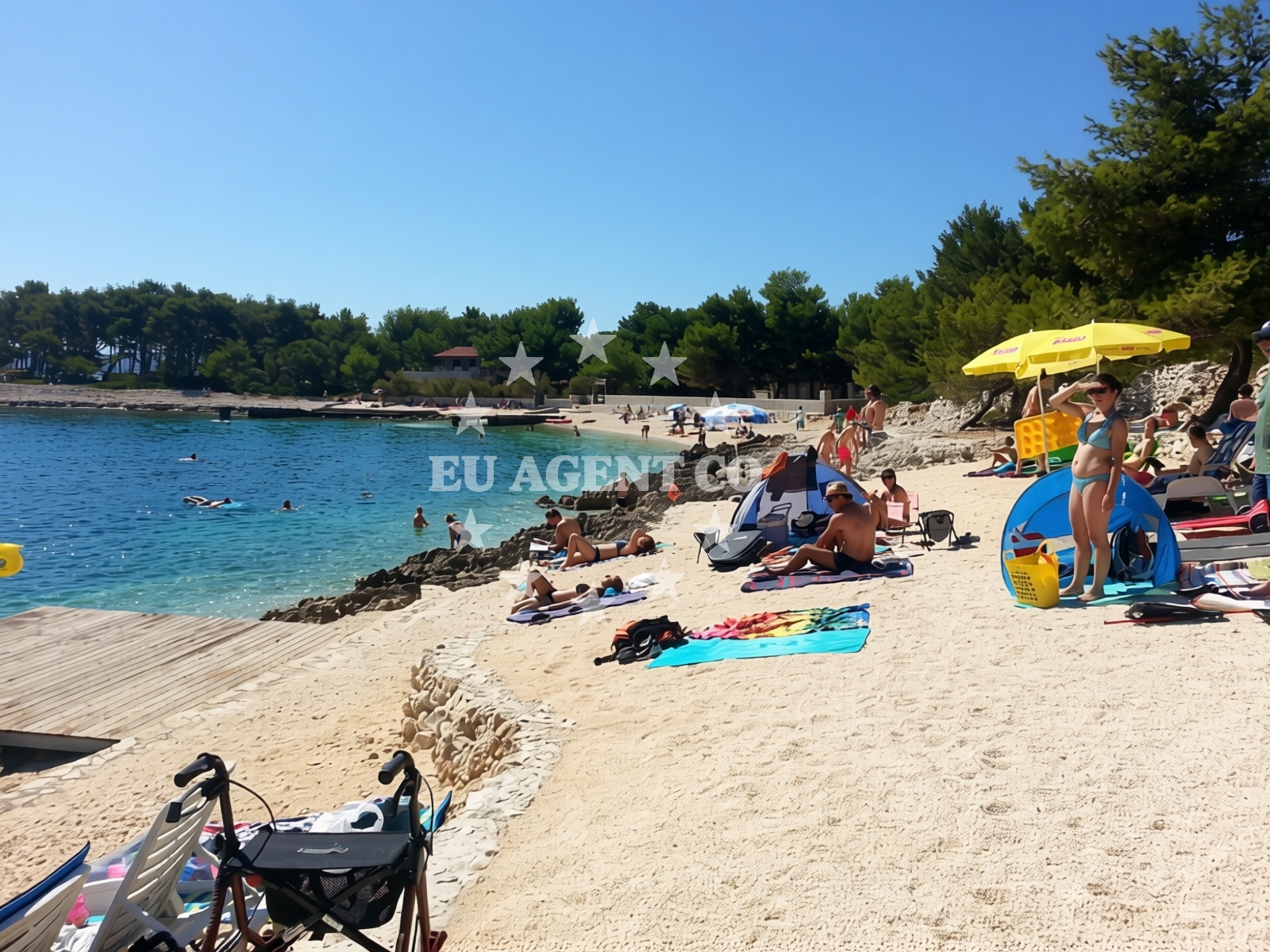 Additional view of Labadusa beach in Uvala Branac b.b., Trogir