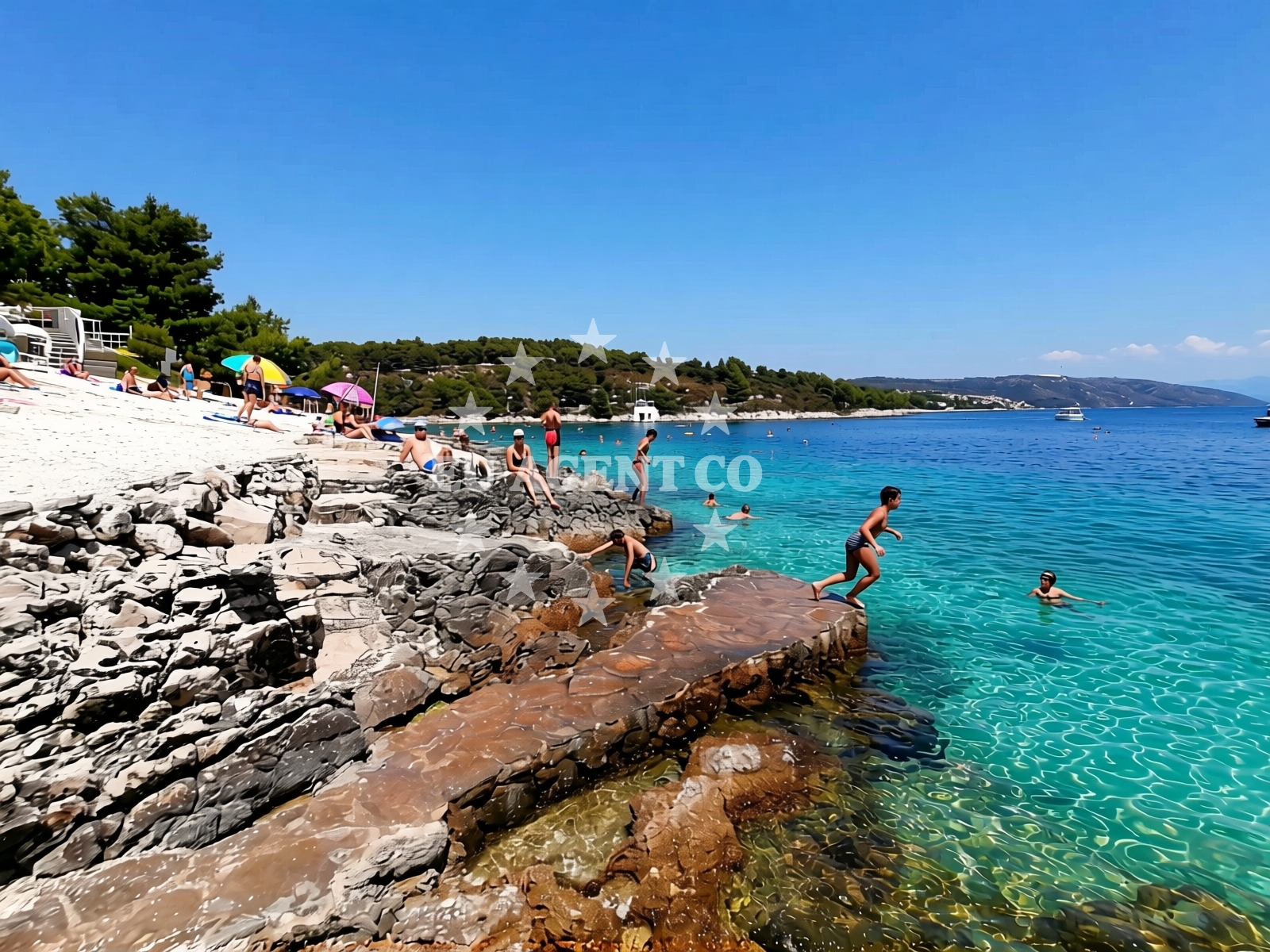 Additional view of Labadusa beach in Uvala Branac b.b., Trogir