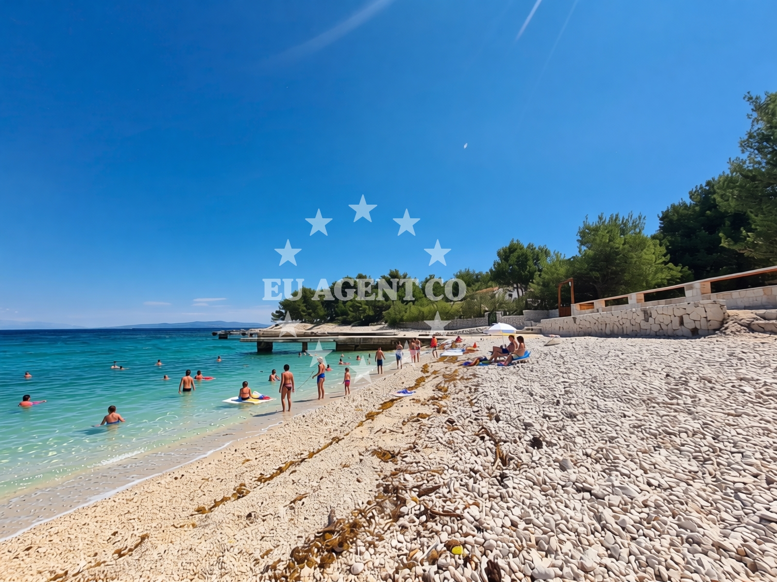 Additional view of Labadusa beach in Uvala Branac b.b., Trogir