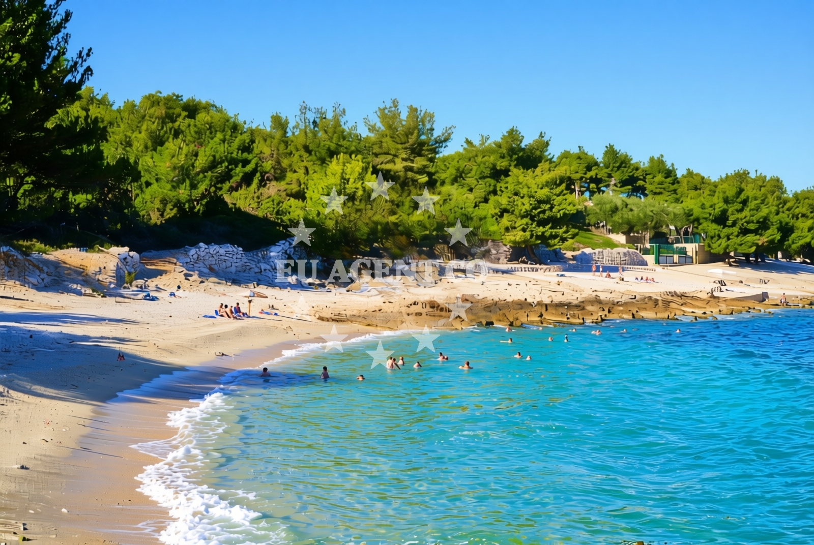 Additional view of Labadusa beach in Uvala Branac b.b., Trogir