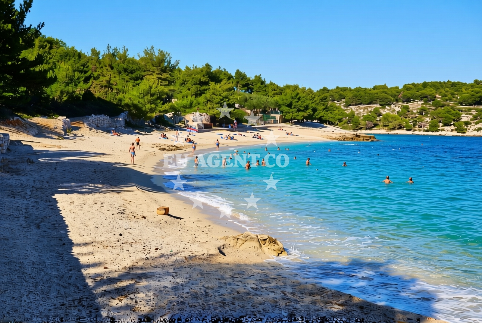 Additional view of Labadusa beach in Uvala Branac b.b., Trogir