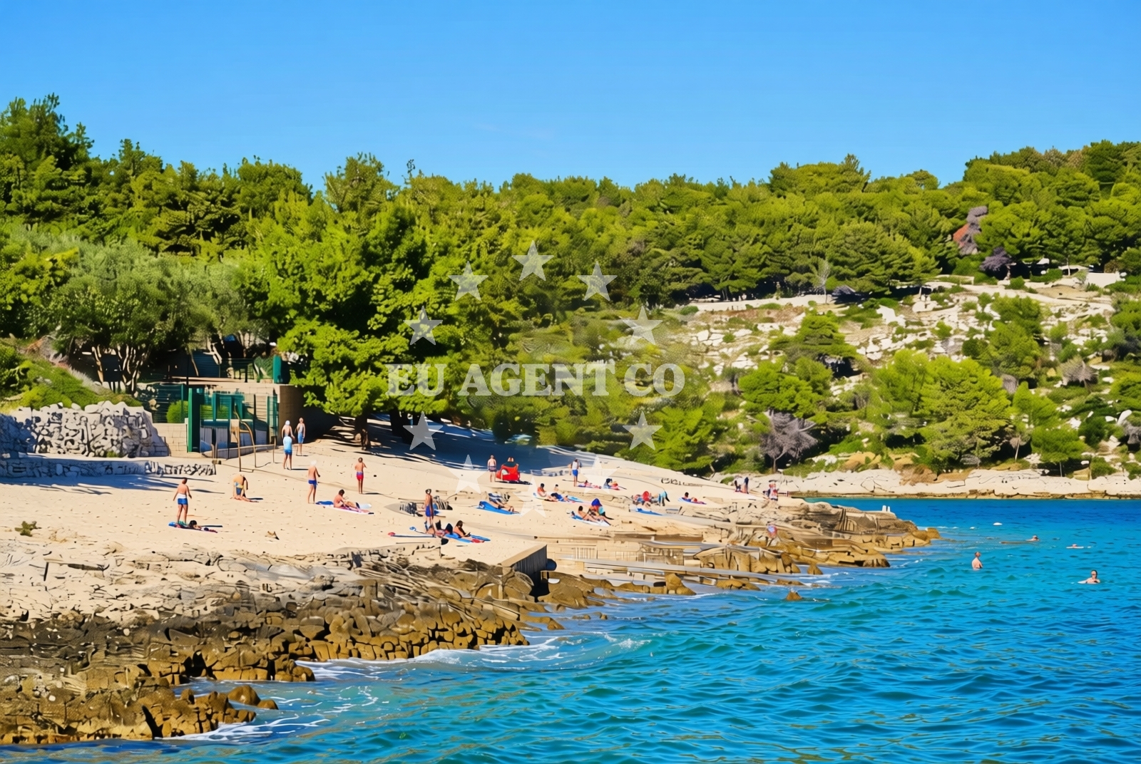 Additional view of Labadusa beach in Uvala Branac b.b., Trogir