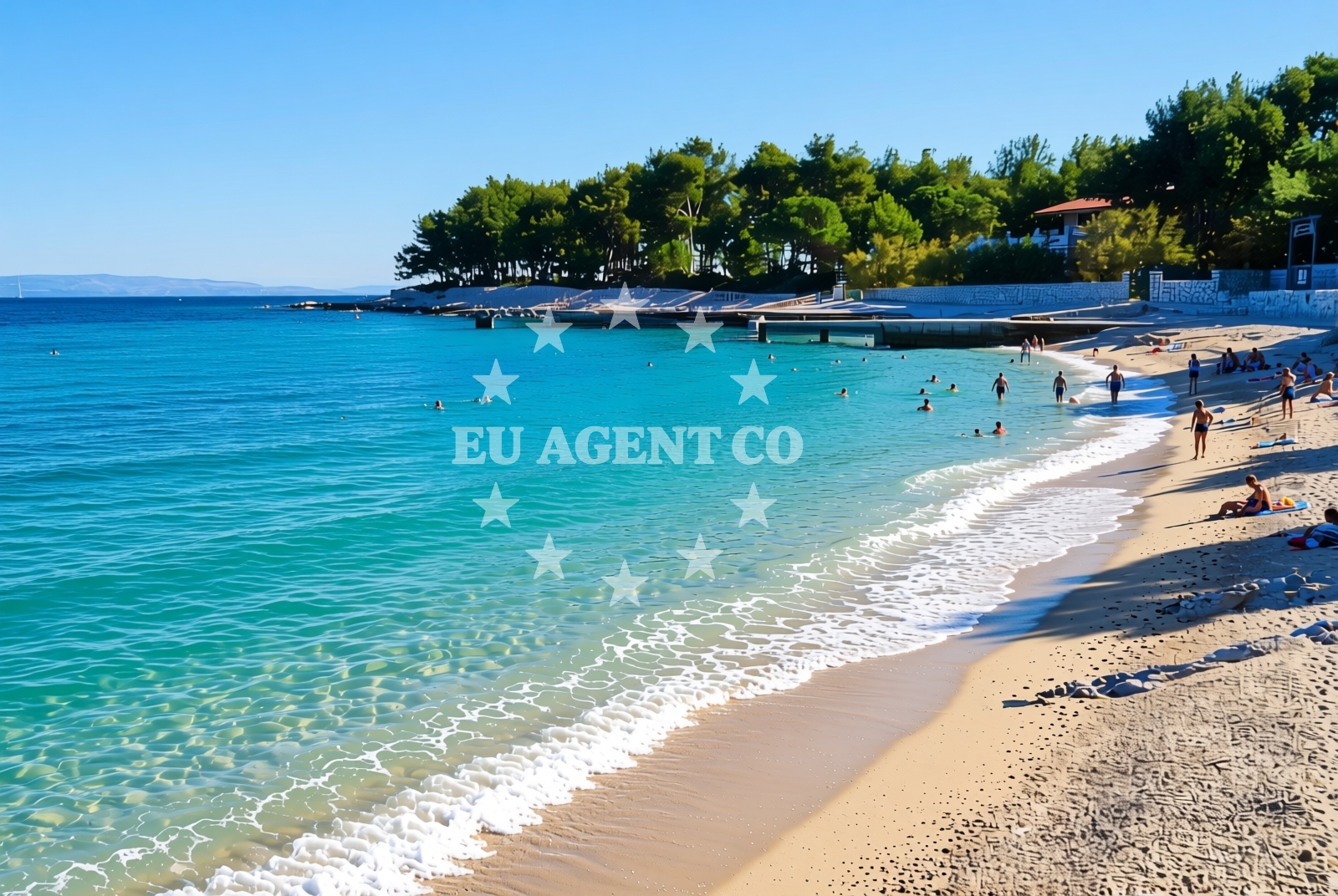 Additional view of Labadusa beach in Uvala Branac b.b., Trogir