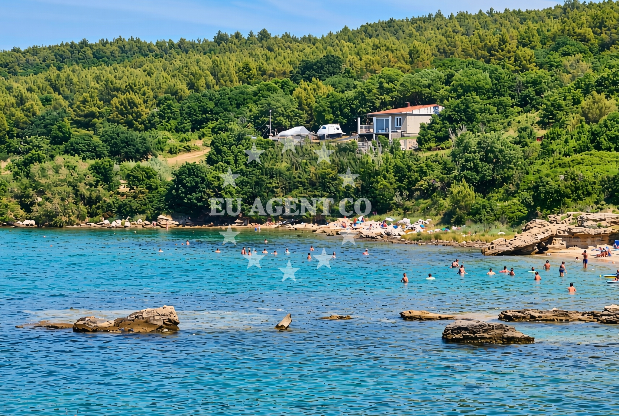 Overview of Ladina, Novigrad (Zadarska županija) Beach in Ladina