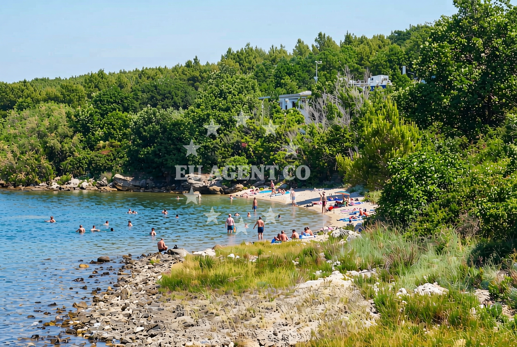 Sea and coastal view of Ladina, Novigrad (Zadarska županija) Beach in Ladina
