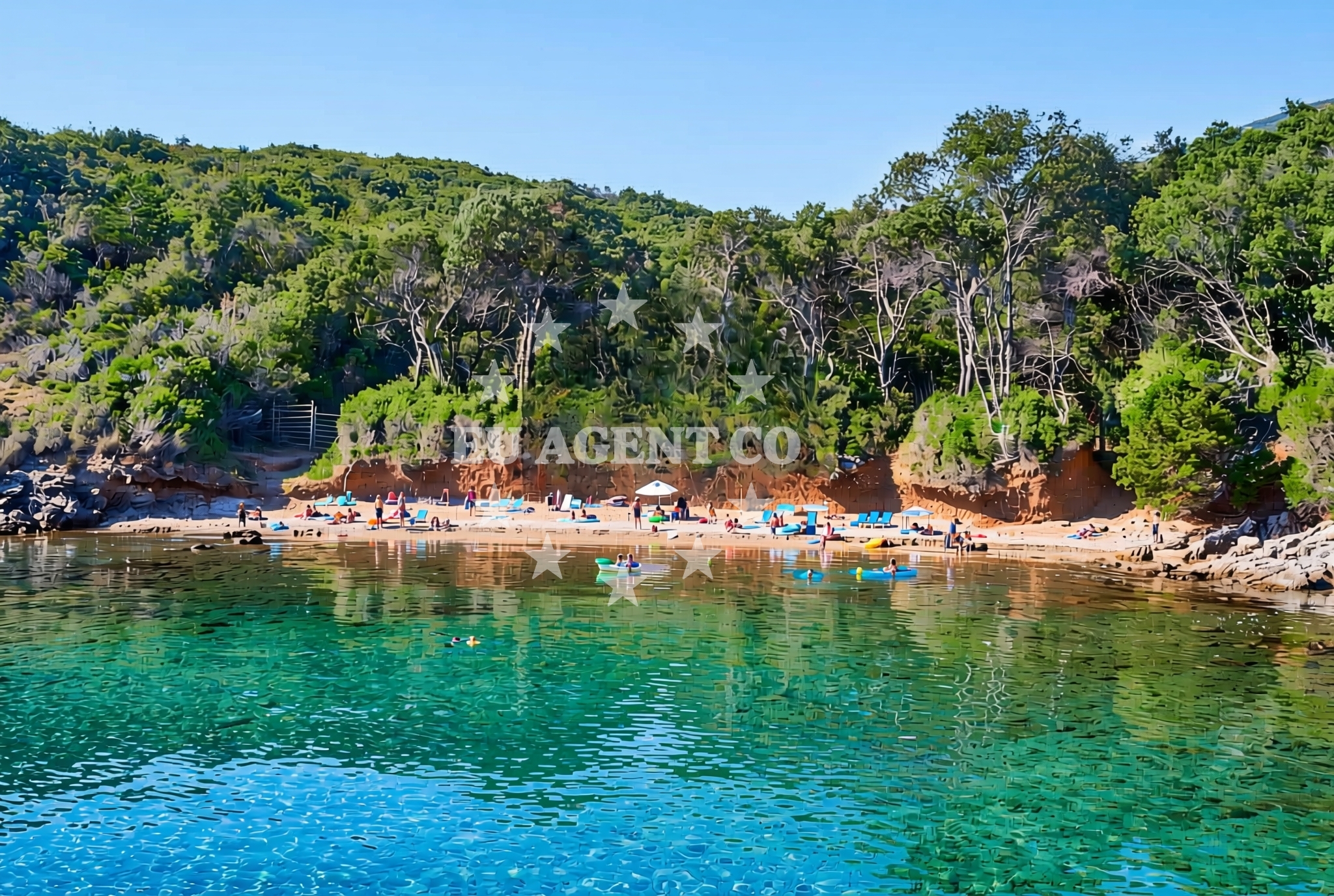 Overview of Lanena, Sveti Jakov (Lošinj) Beach in Lanena