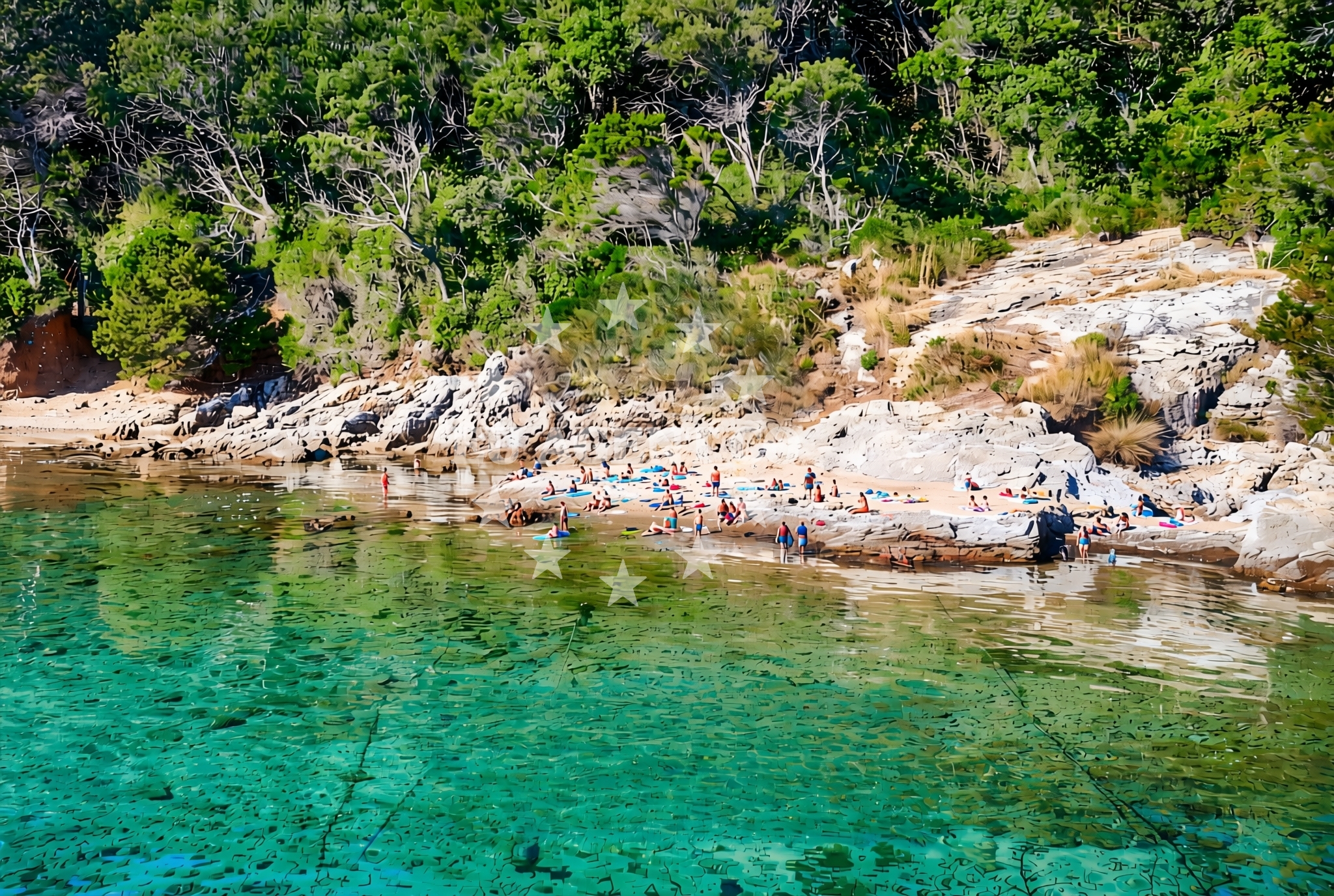 Additional view of Lanena, Sveti Jakov (Lošinj) Beach in Lanena