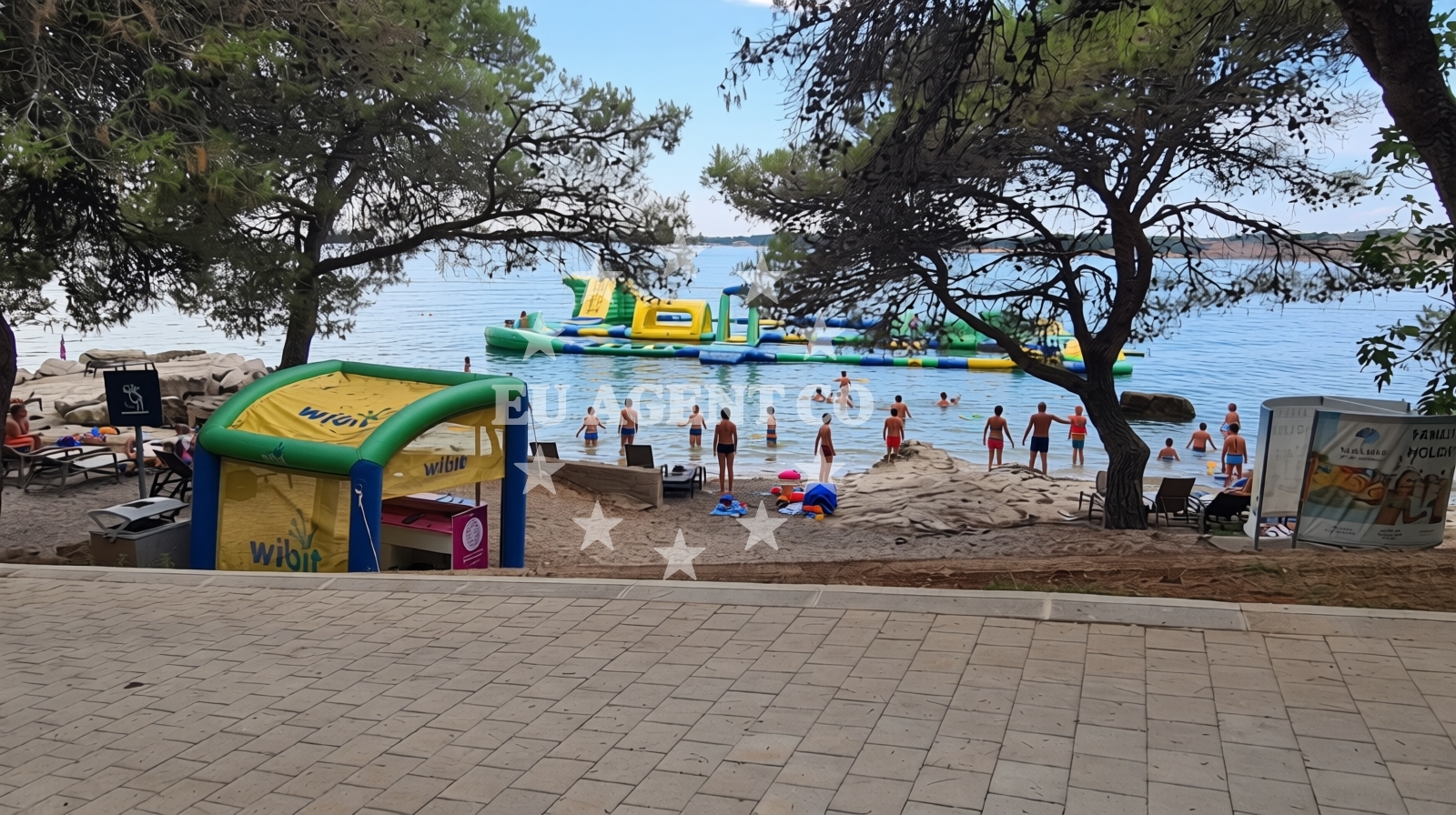 Additional view of Lanterna beach in Lanterna 15, Poreč