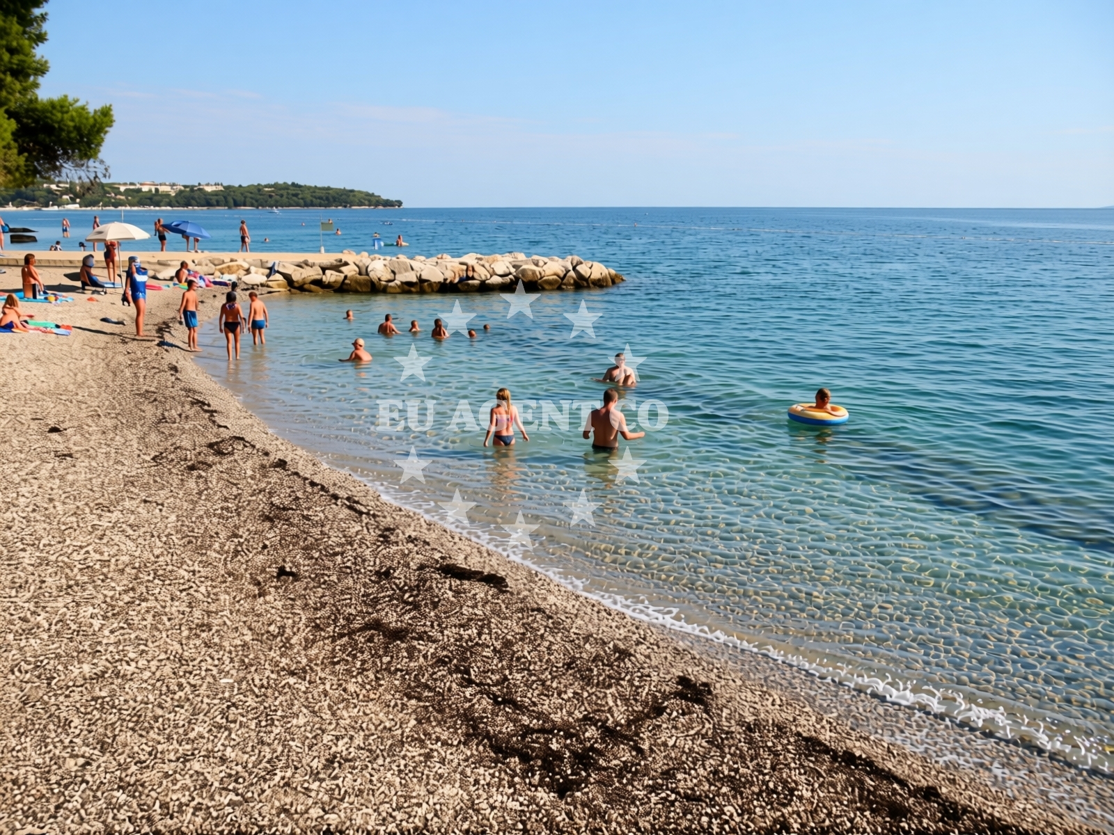 Additional view of Lanterna beach in Lanterna 15, Poreč