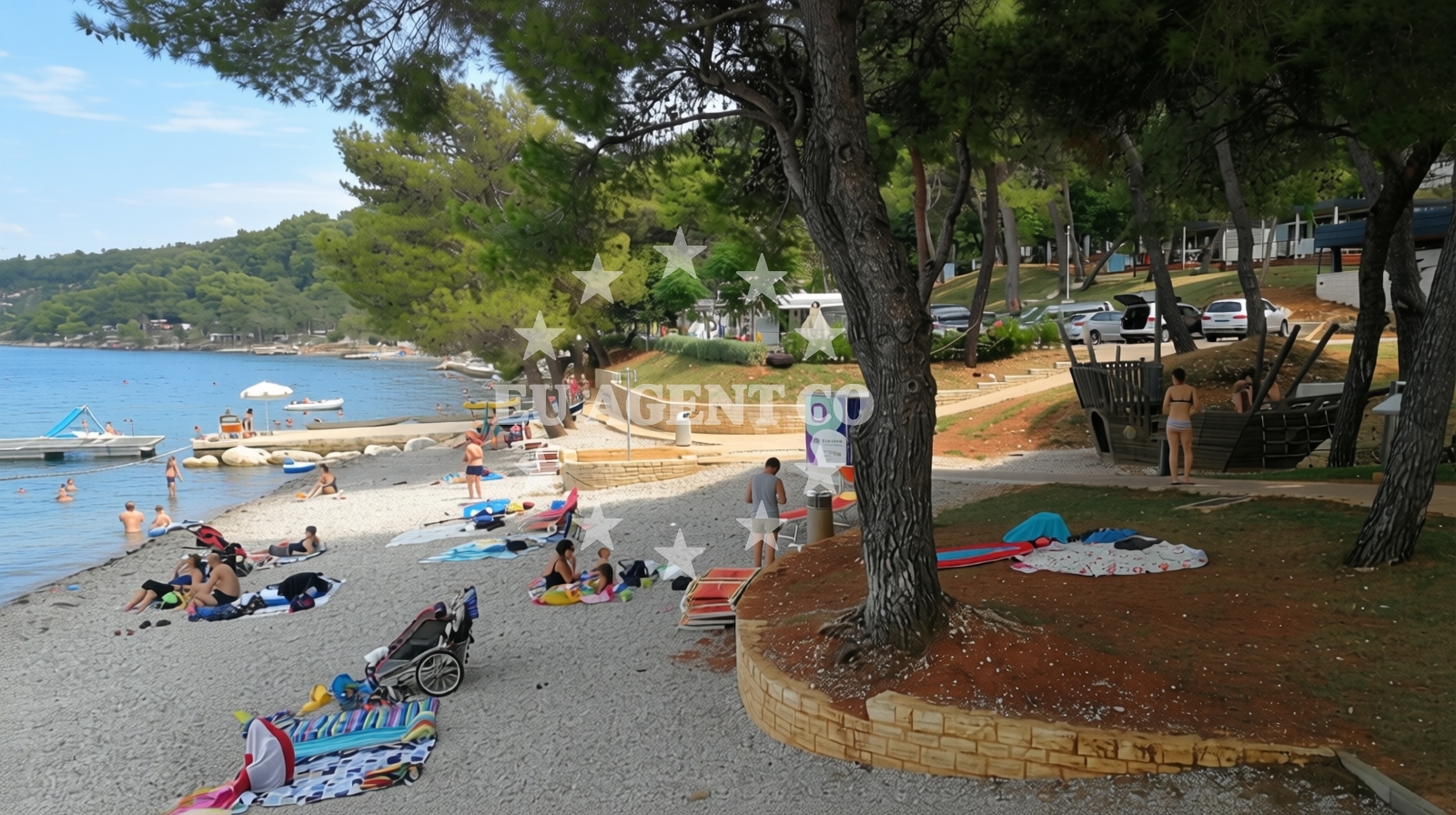 Additional view of Lanterna beach in Lanterna 15, Poreč