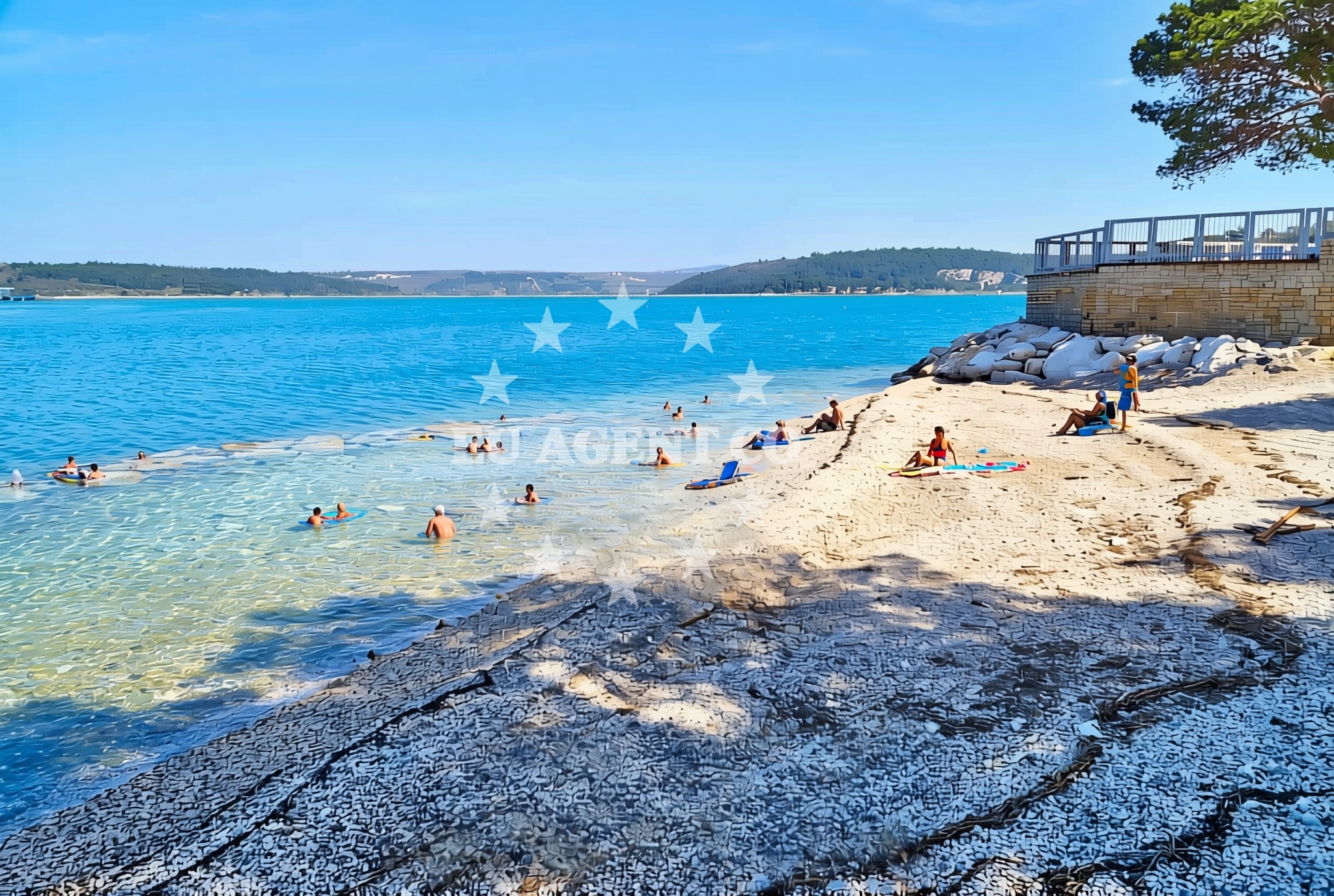Additional view of Lanterna beach in Lanterna 15, Poreč