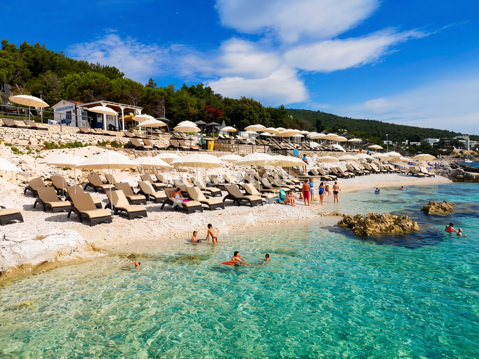 Additional view of Lanterna Beach in Lanterna 2, Rabac