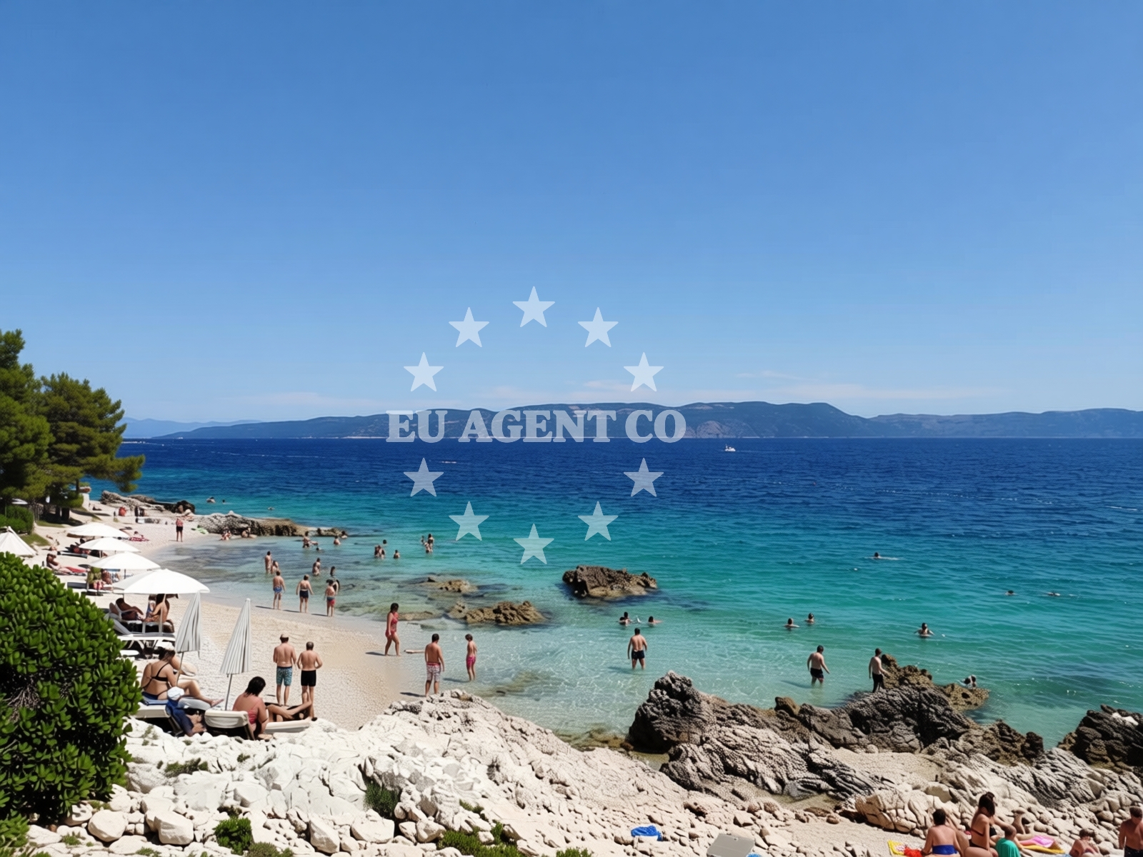 Additional view of Lanterna Beach in Lanterna 2, Rabac