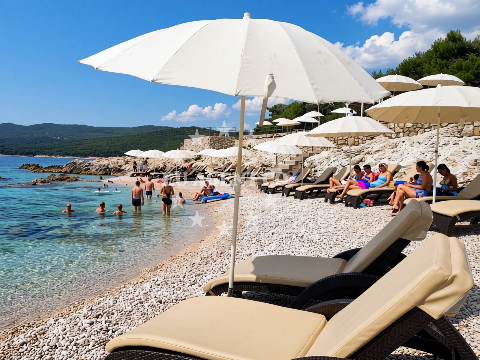 Additional view of Lanterna Beach in Lanterna 2, Rabac
