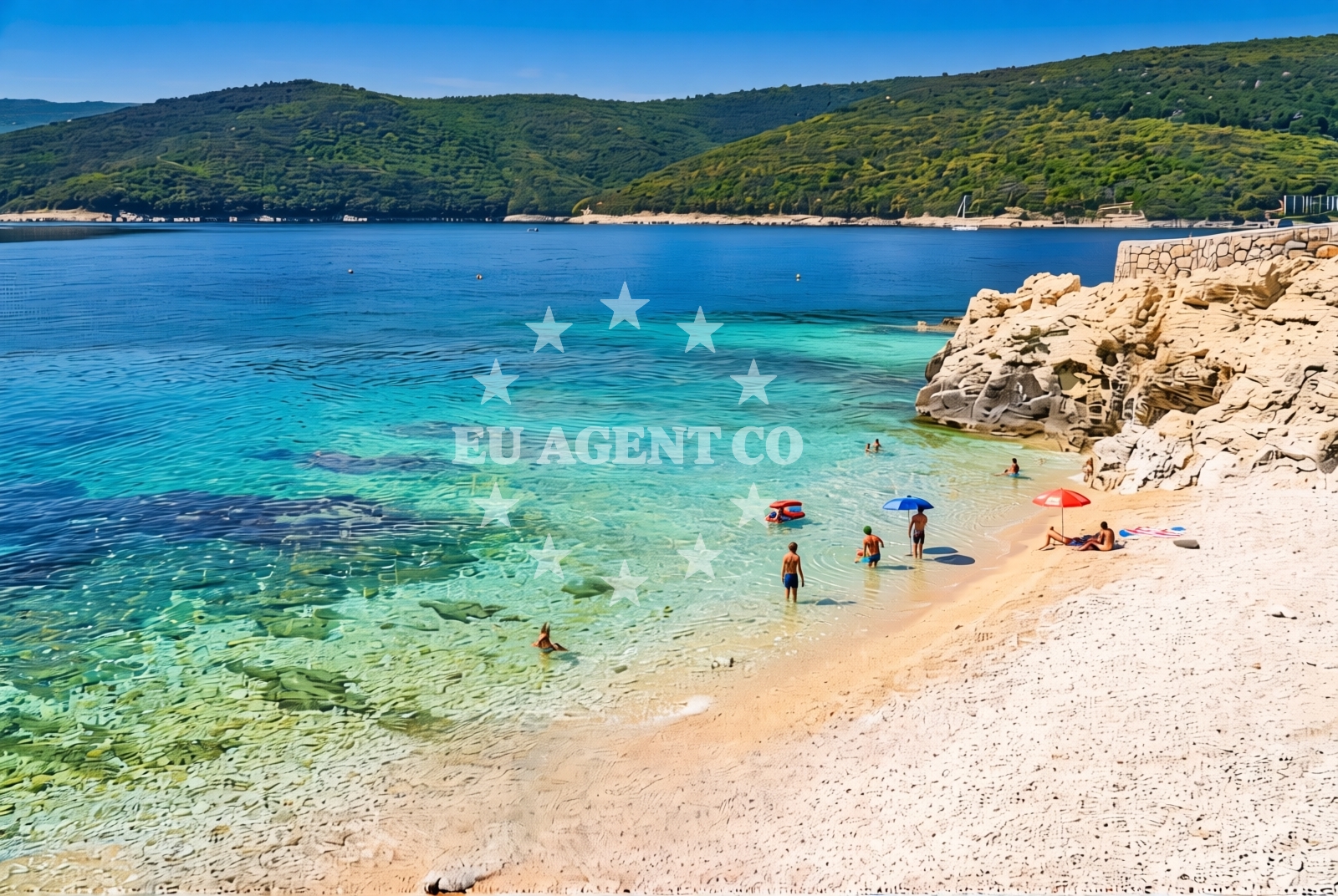 Additional view of Lanterna Beach in Lanterna 2, Rabac