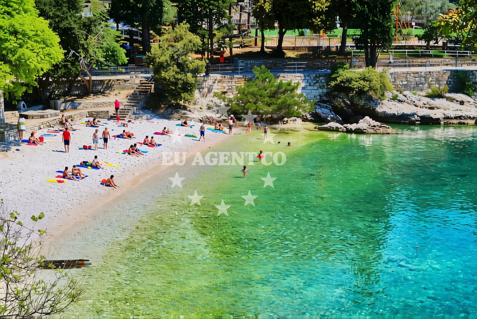 Additional view of Lanterna Beach in Lanterna 2, Rabac