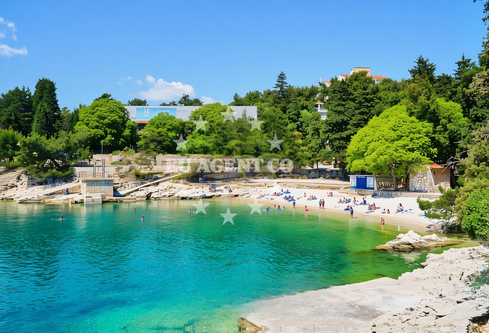 Additional view of Lanterna Beach in Lanterna 2, Rabac
