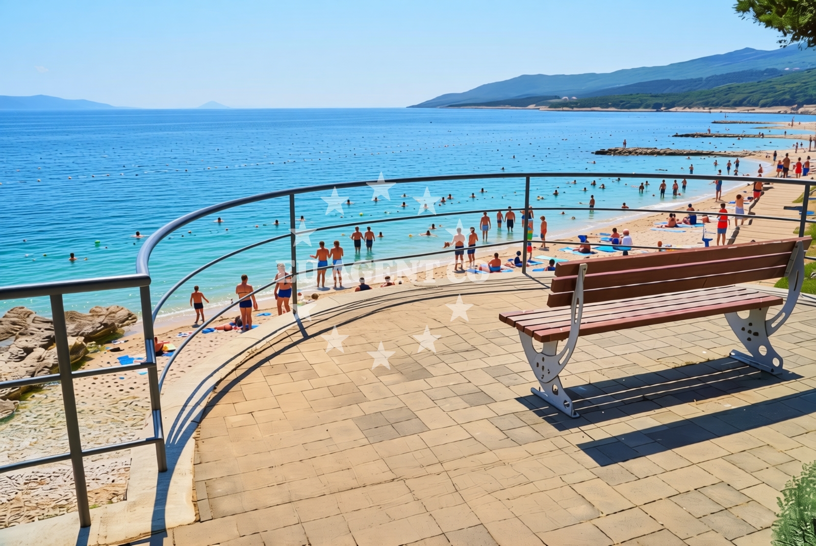 Additional view of Lanterna Beach in Lanterna 2, Rabac