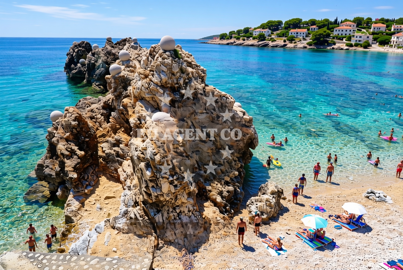 Additional view of Lanterna Beach in Lanterna 2, Rabac