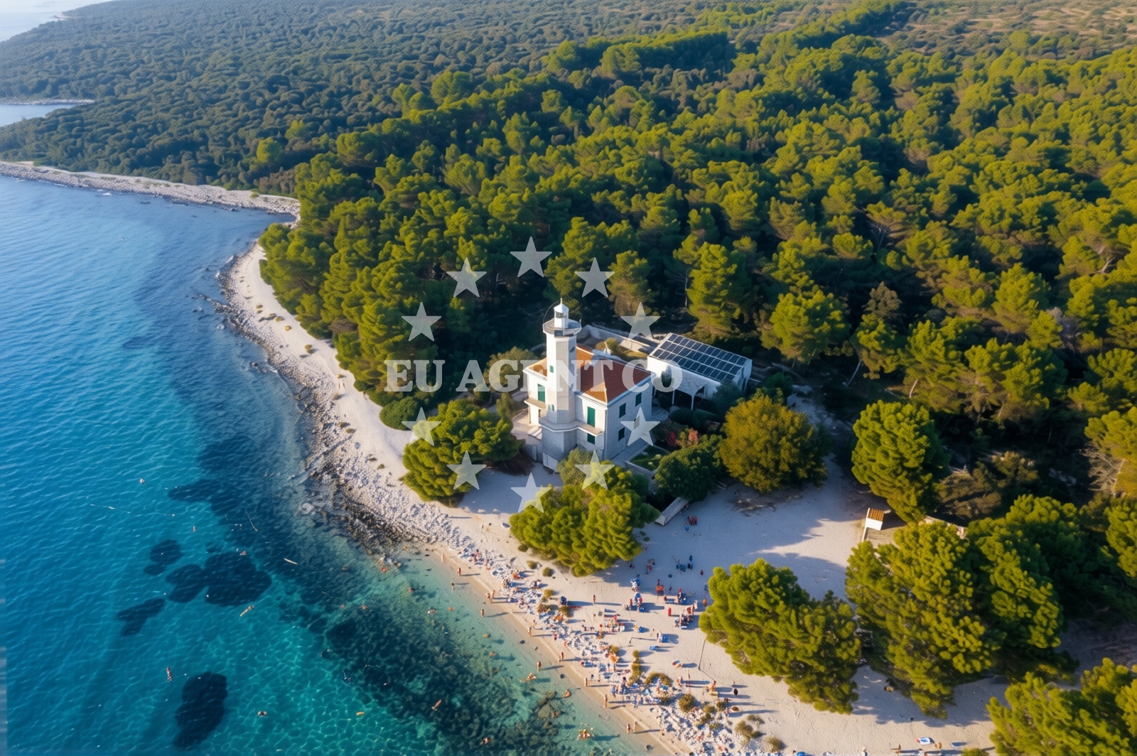 Additional view of Lanterna Beach in Ulica Radnjača I, Vir
