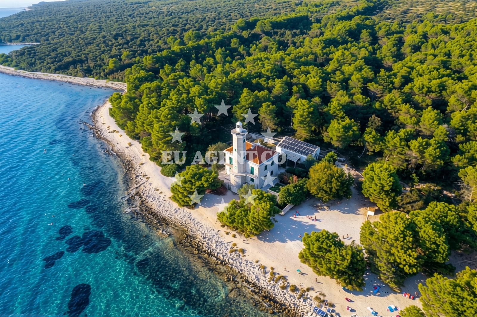 Additional view of Lanterna Beach in Ulica Radnjača I, Vir