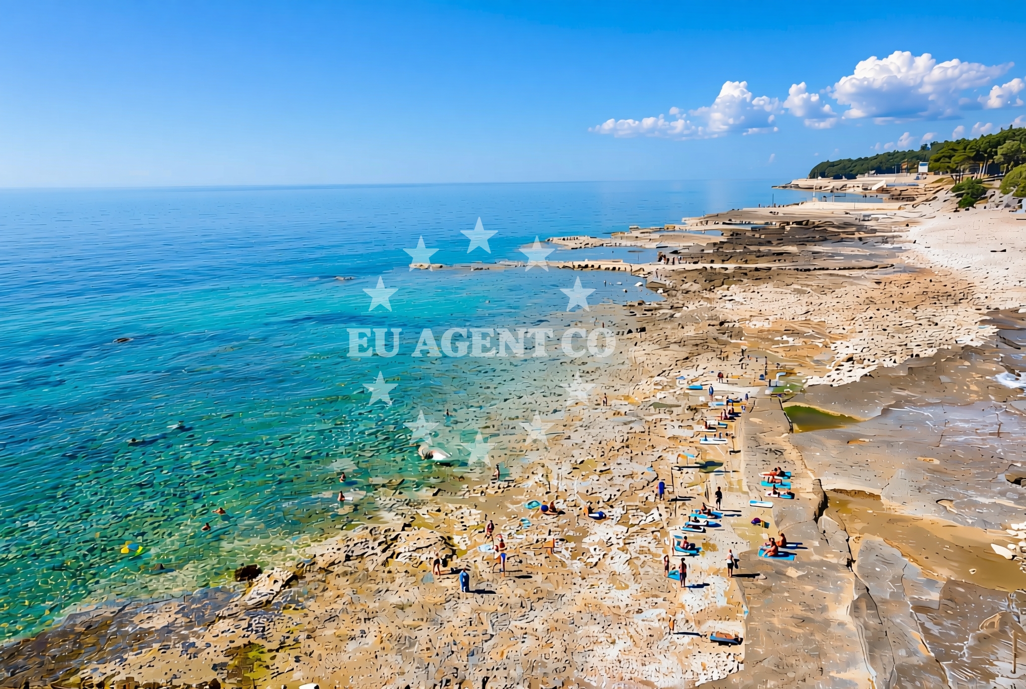 Additional view of Lanterna II beach in Lanterna 6, Tar