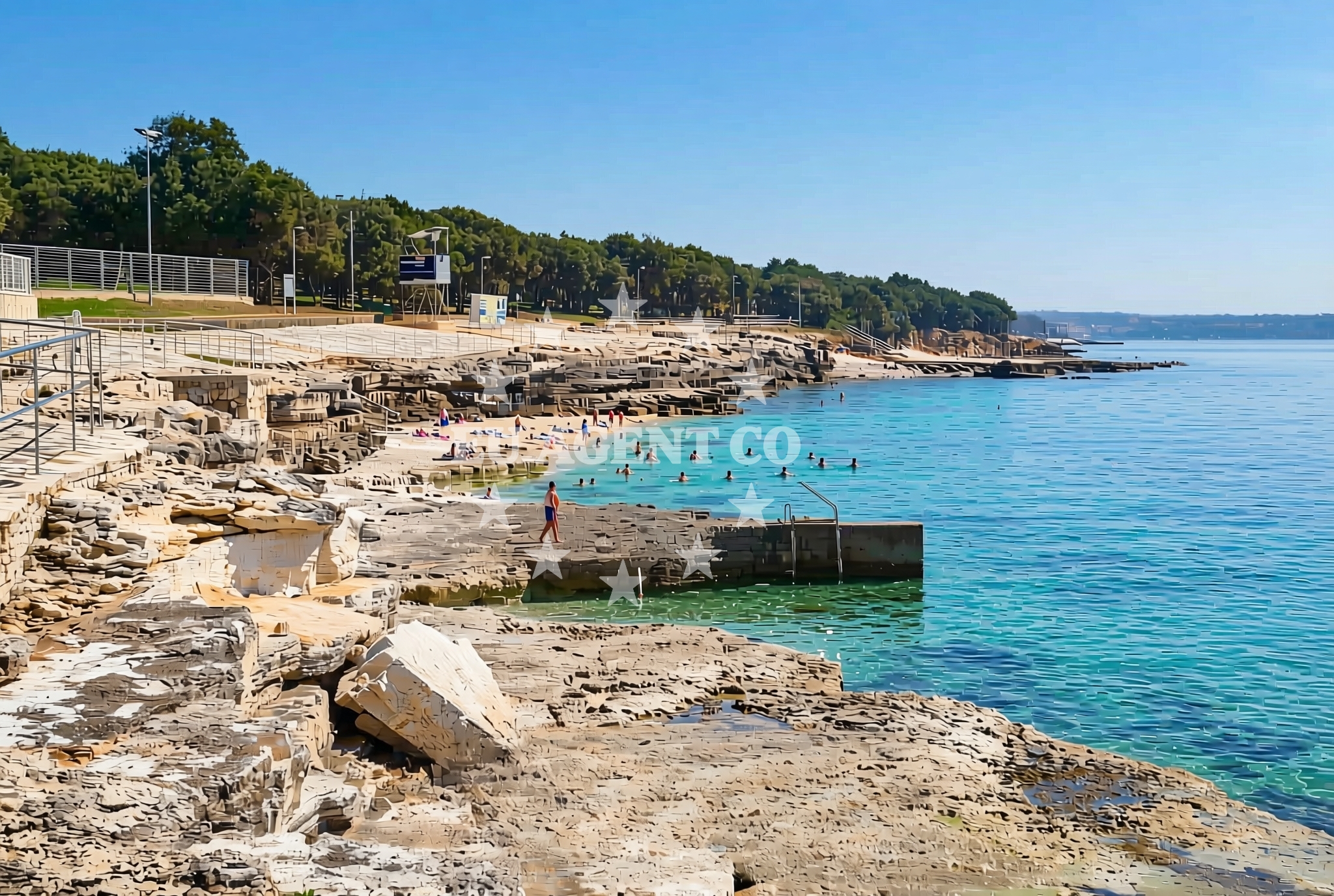 Additional view of Lanterna II beach in Lanterna 6, Tar