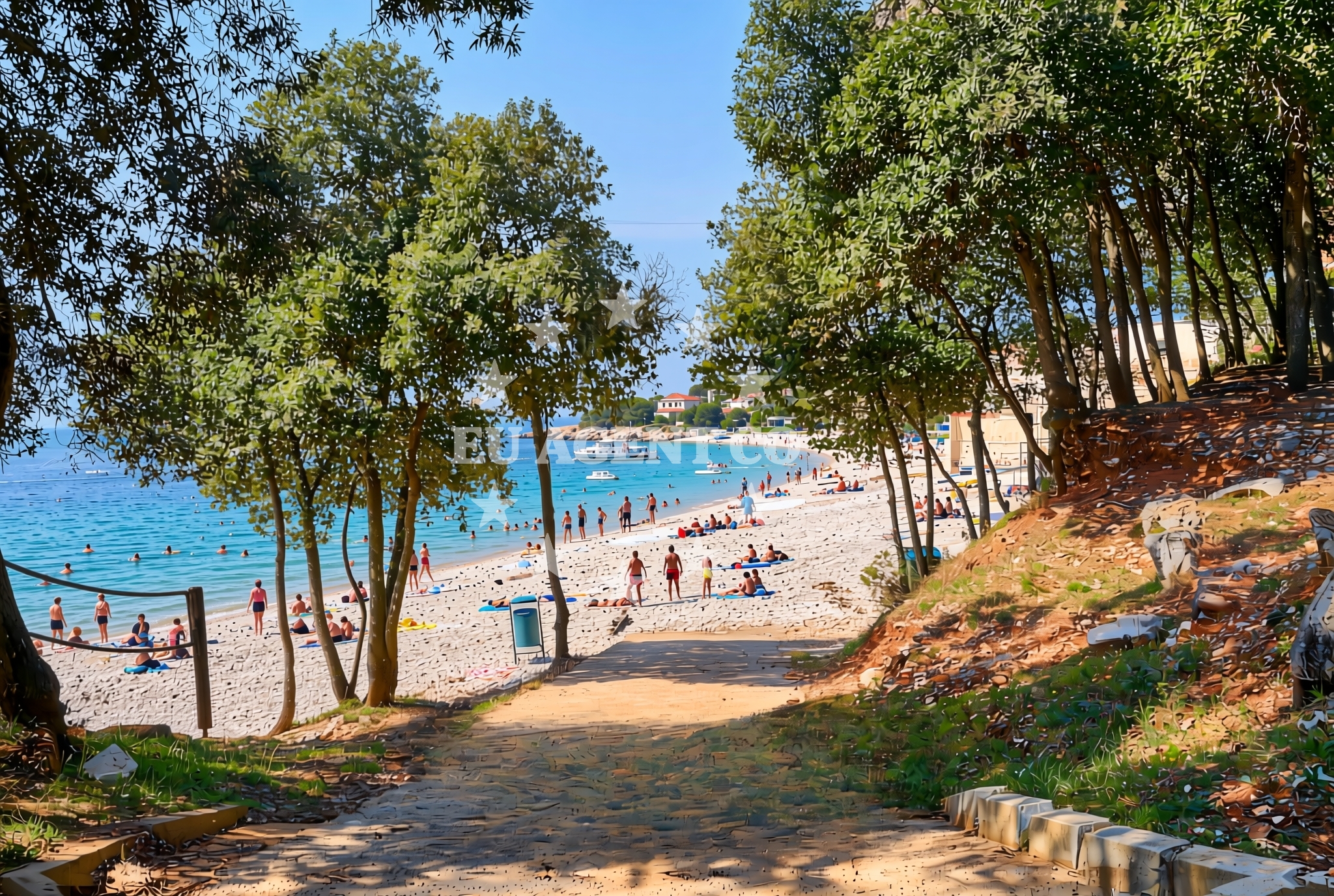 Additional view of Lanterna II beach in Lanterna 6, Tar