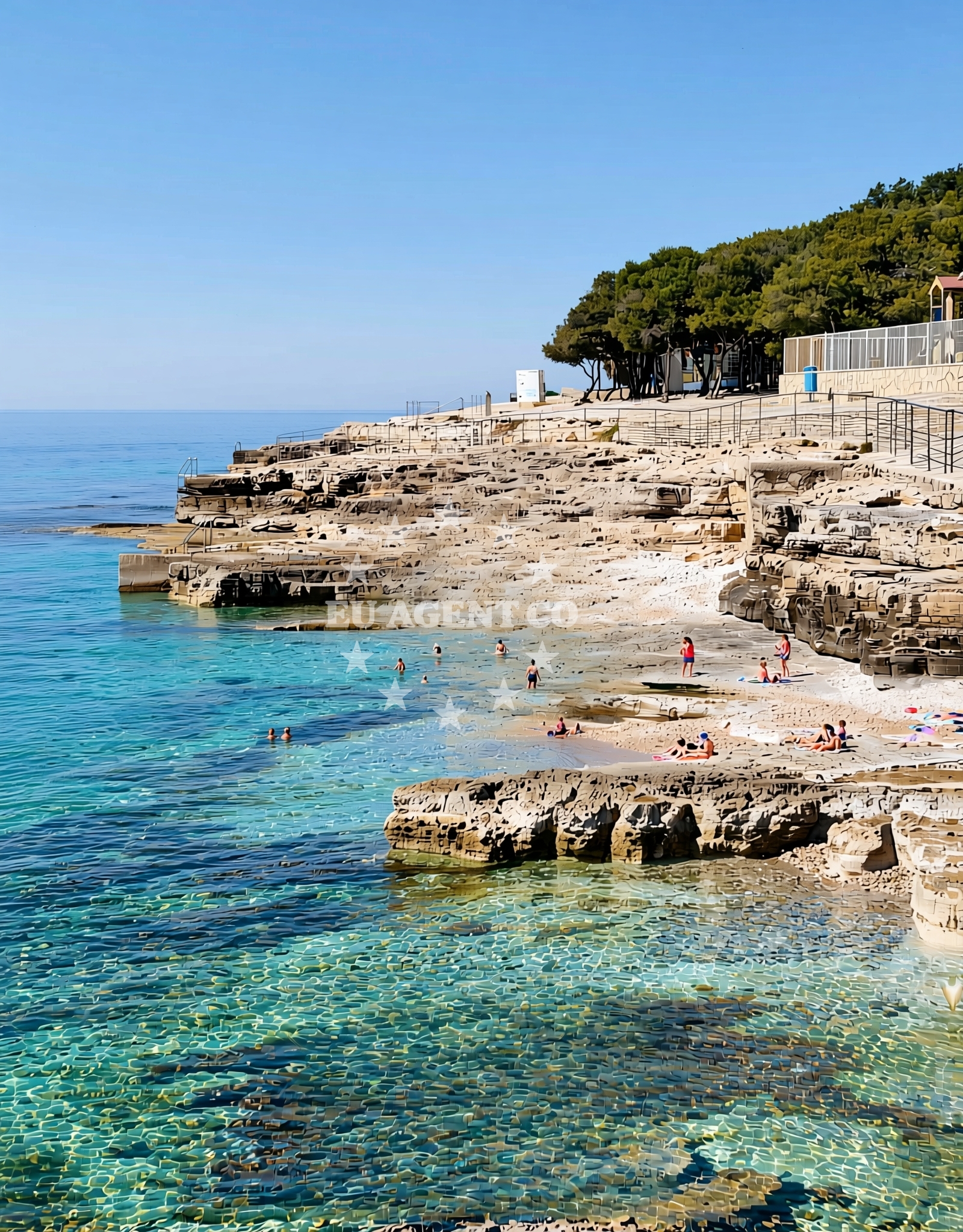 Additional view of Lanterna II beach in Lanterna 6, Tar