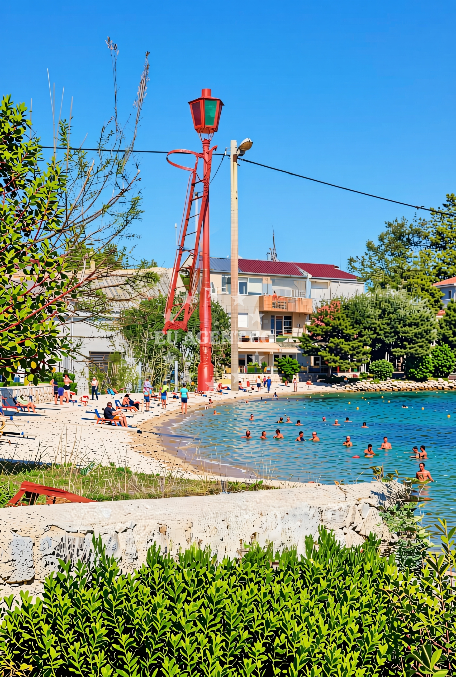 Additional view of Lanterna, Košljun (Pag) Beach in Lanterna