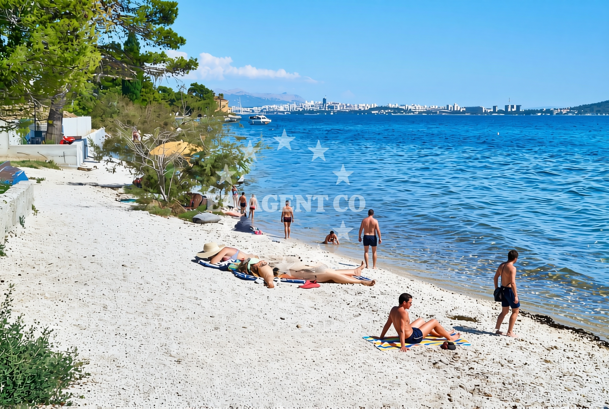 Shoreline and swimming area at Lapotić, Kaštel Kambelovac Beach in Lapotić