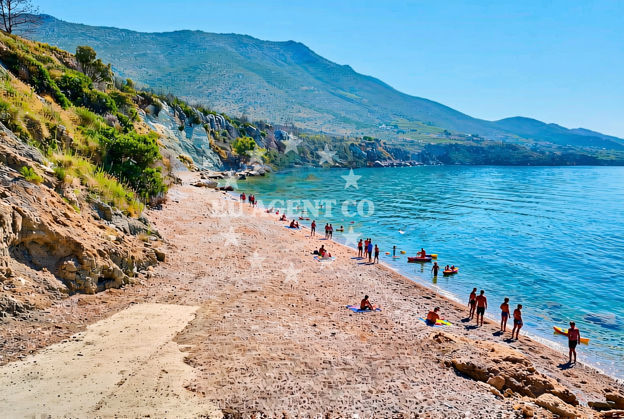 Shoreline and swimming area at Lavanda (FKK), Stanković Beach in Lavanda (FKK)
