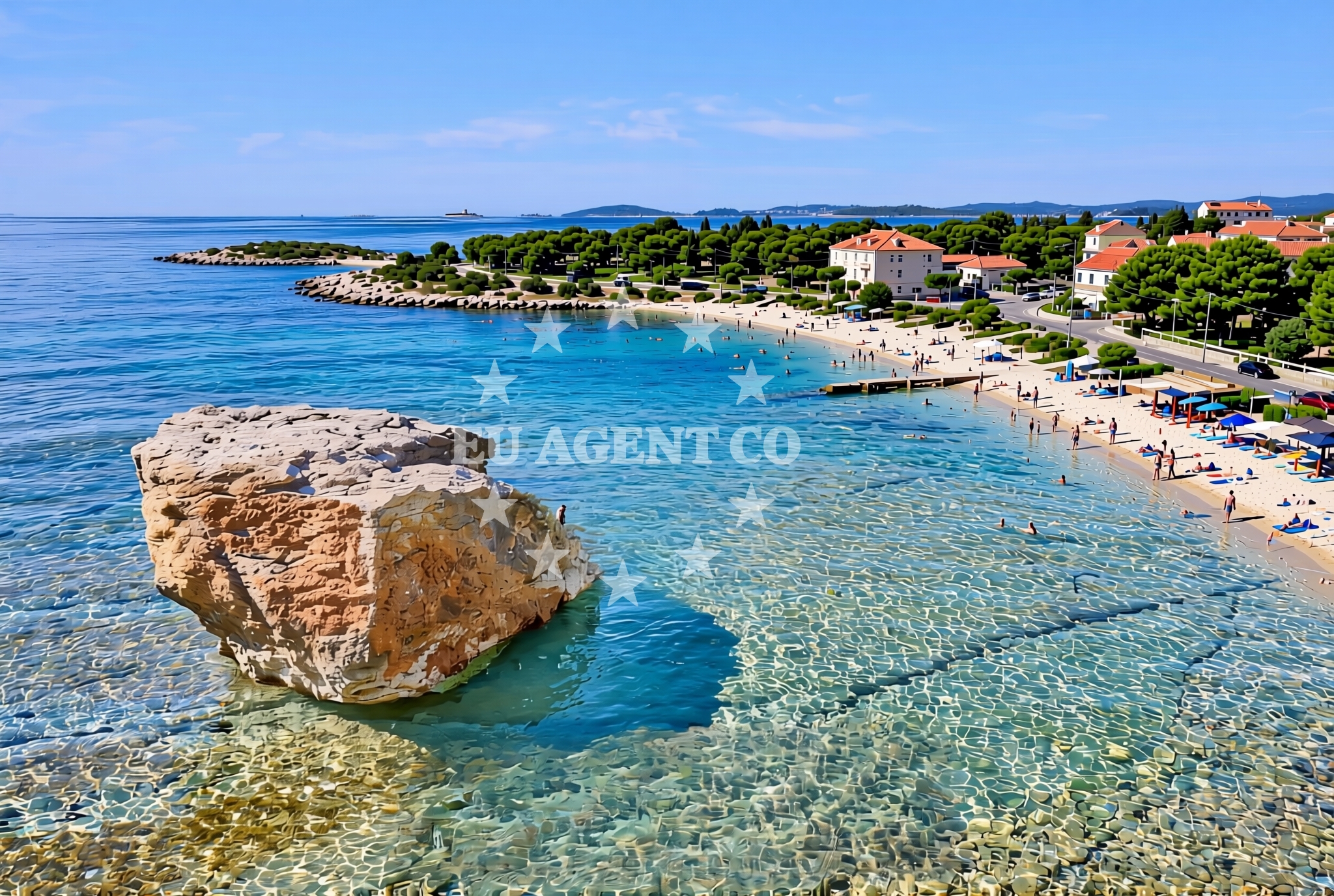 Sea and coastal view of Lavanda (FKK), Stanković Beach in Lavanda (FKK)