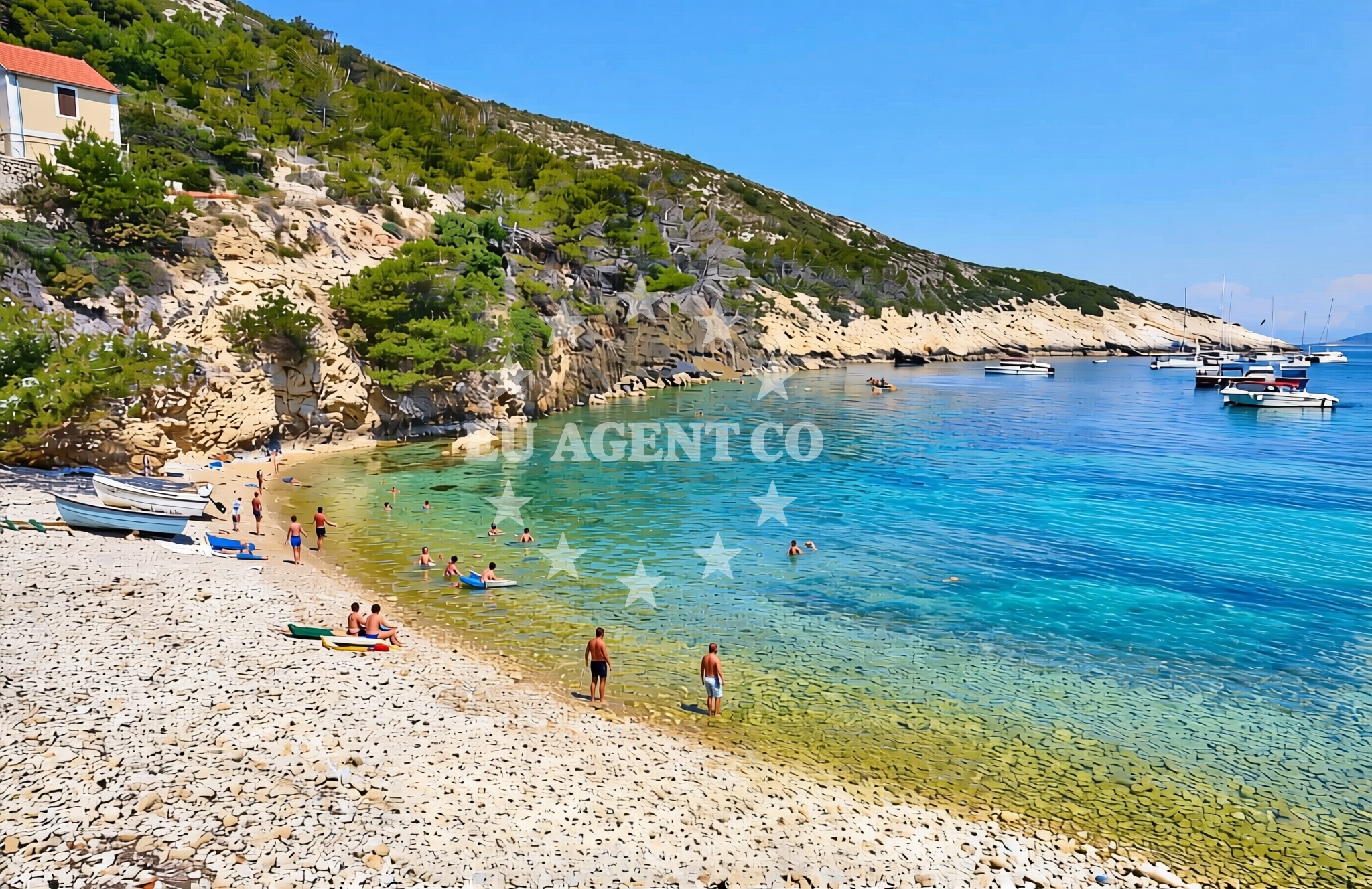 Additional view of Le Grand beach in Riva sv. Mikule 7, Komiža
