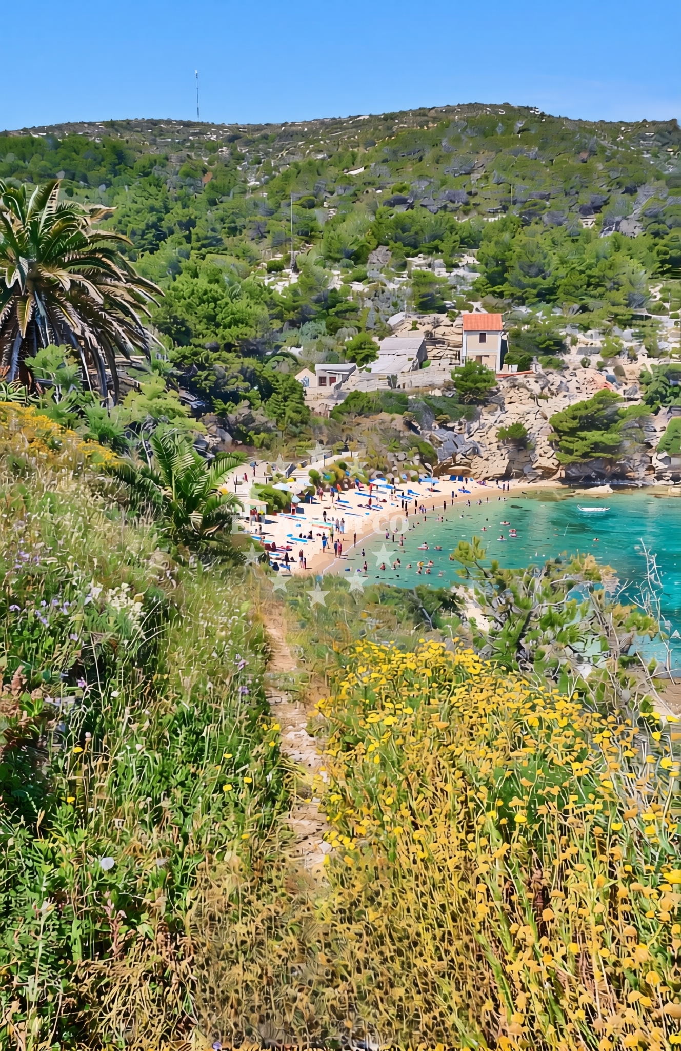 Additional view of Le Grand beach in Riva sv. Mikule 7, Komiža