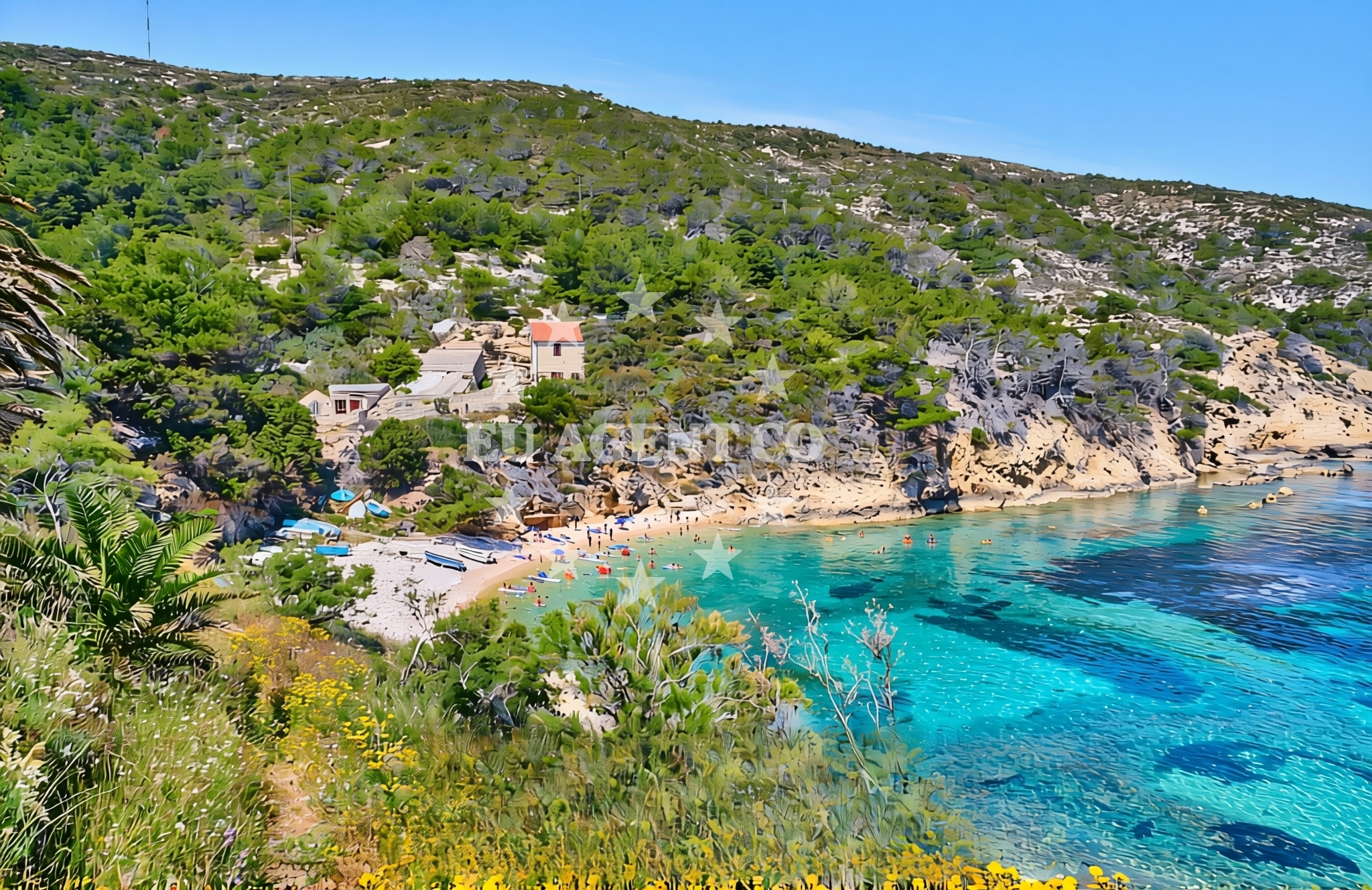 Additional view of Le Grand beach in Riva sv. Mikule 7, Komiža